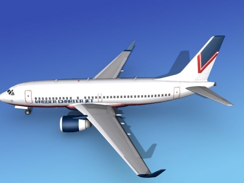 Boeing 737-700ER Vasser Charter Jet 3D model_10