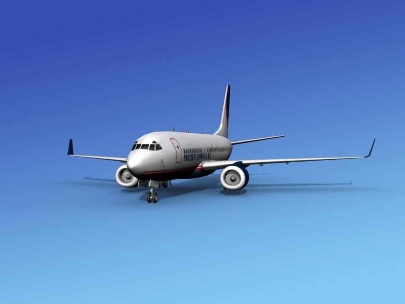 Boeing 737-700ER Vasser Charter Jet 3D model_2