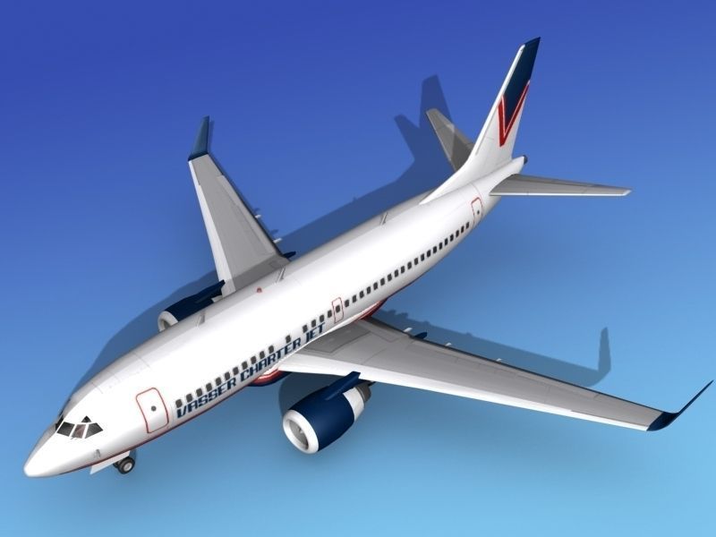 Boeing 737-700ER Vasser Charter Jet 3D model_9