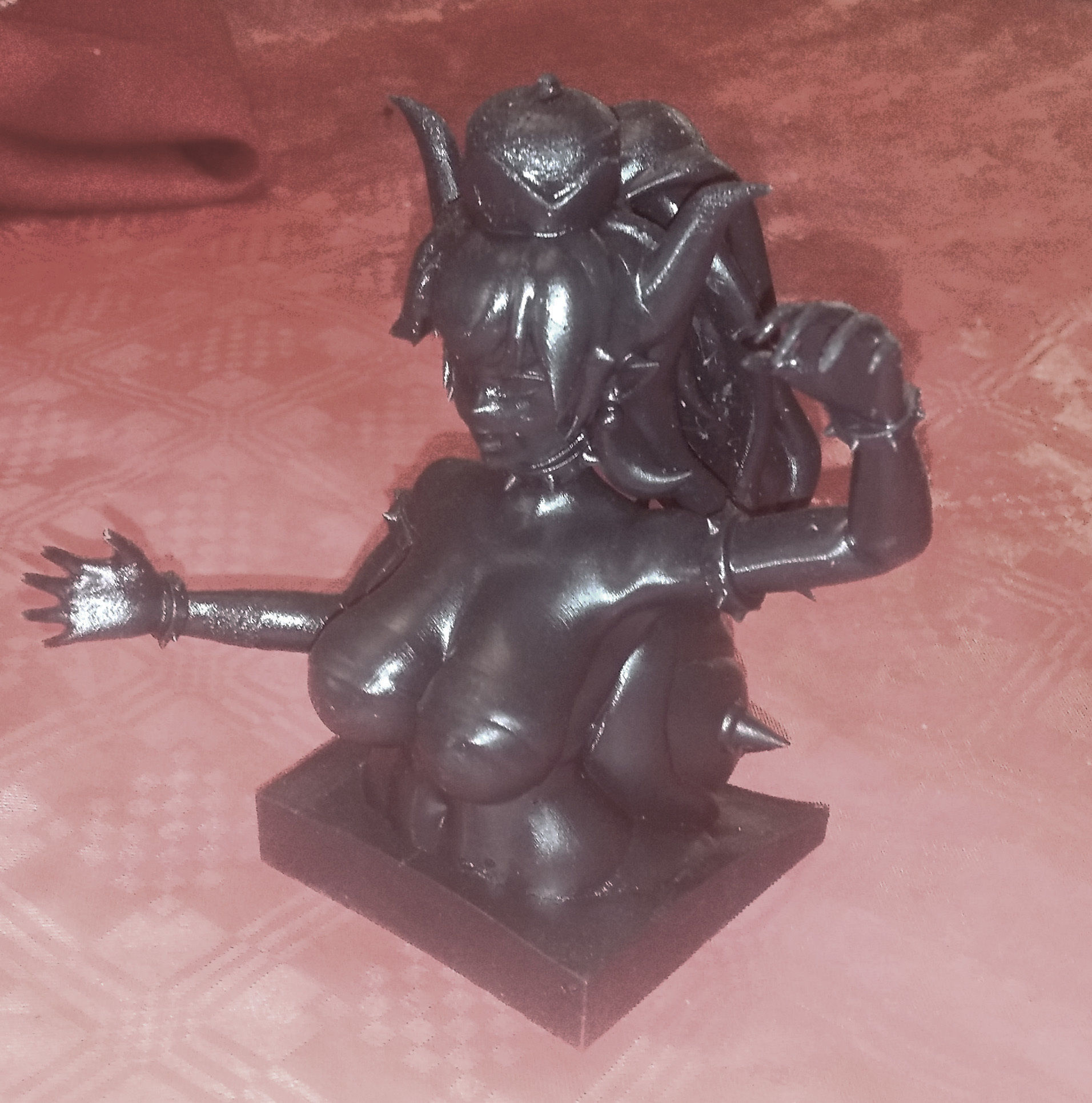 Bowsette female character in dress 3D print model_7