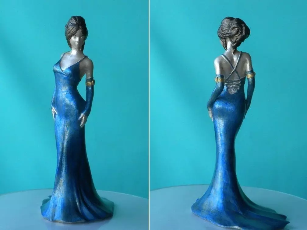 Sammy02 statue of woman in dress Free 3D print model