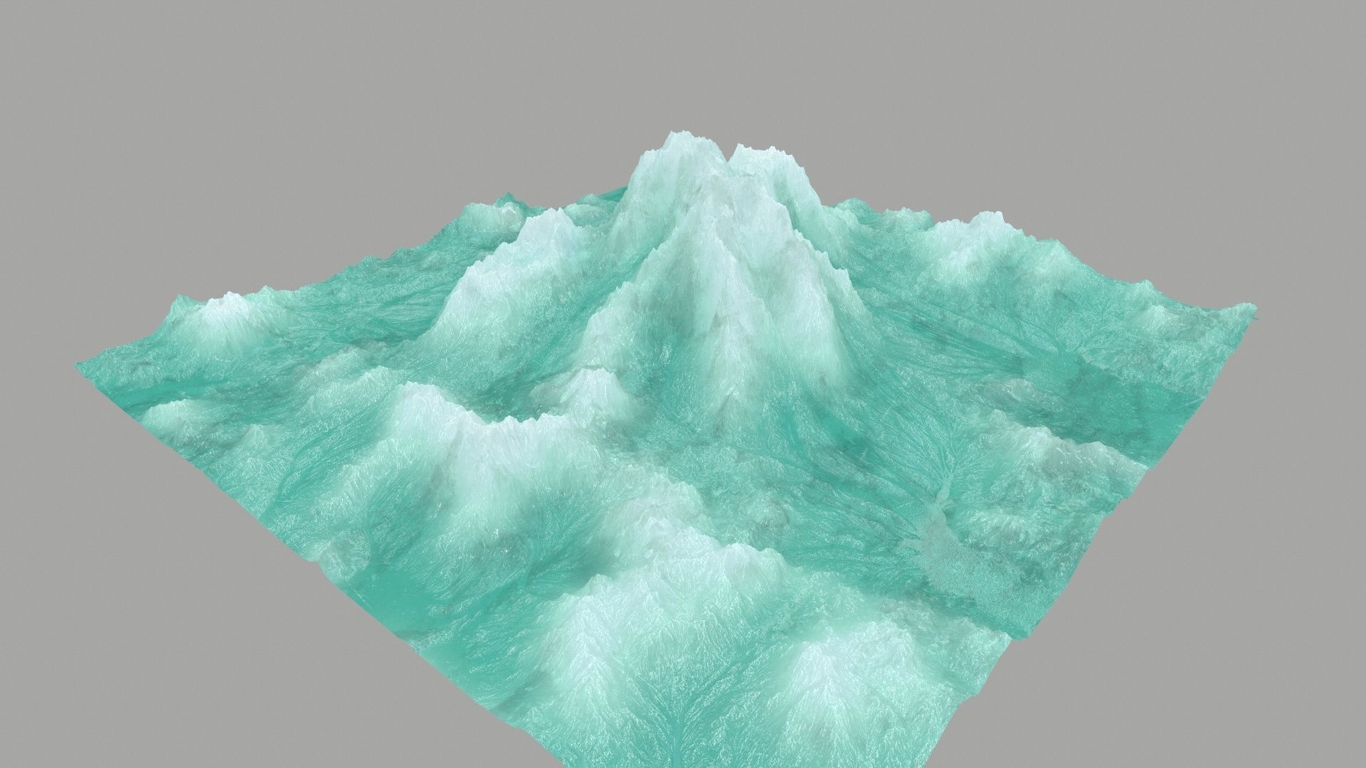 ice Mountain Low-poly 3D model_6
