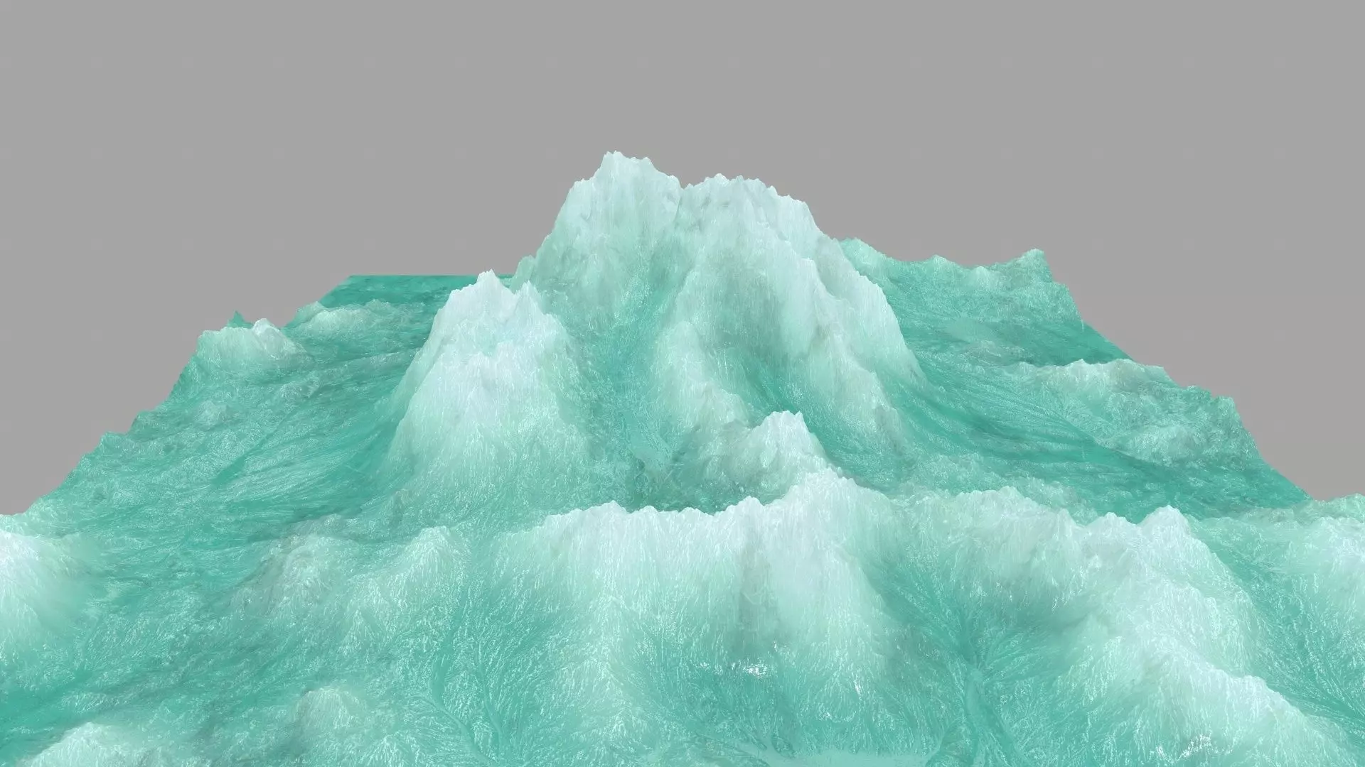 ice Mountain Low-poly 3D model_0