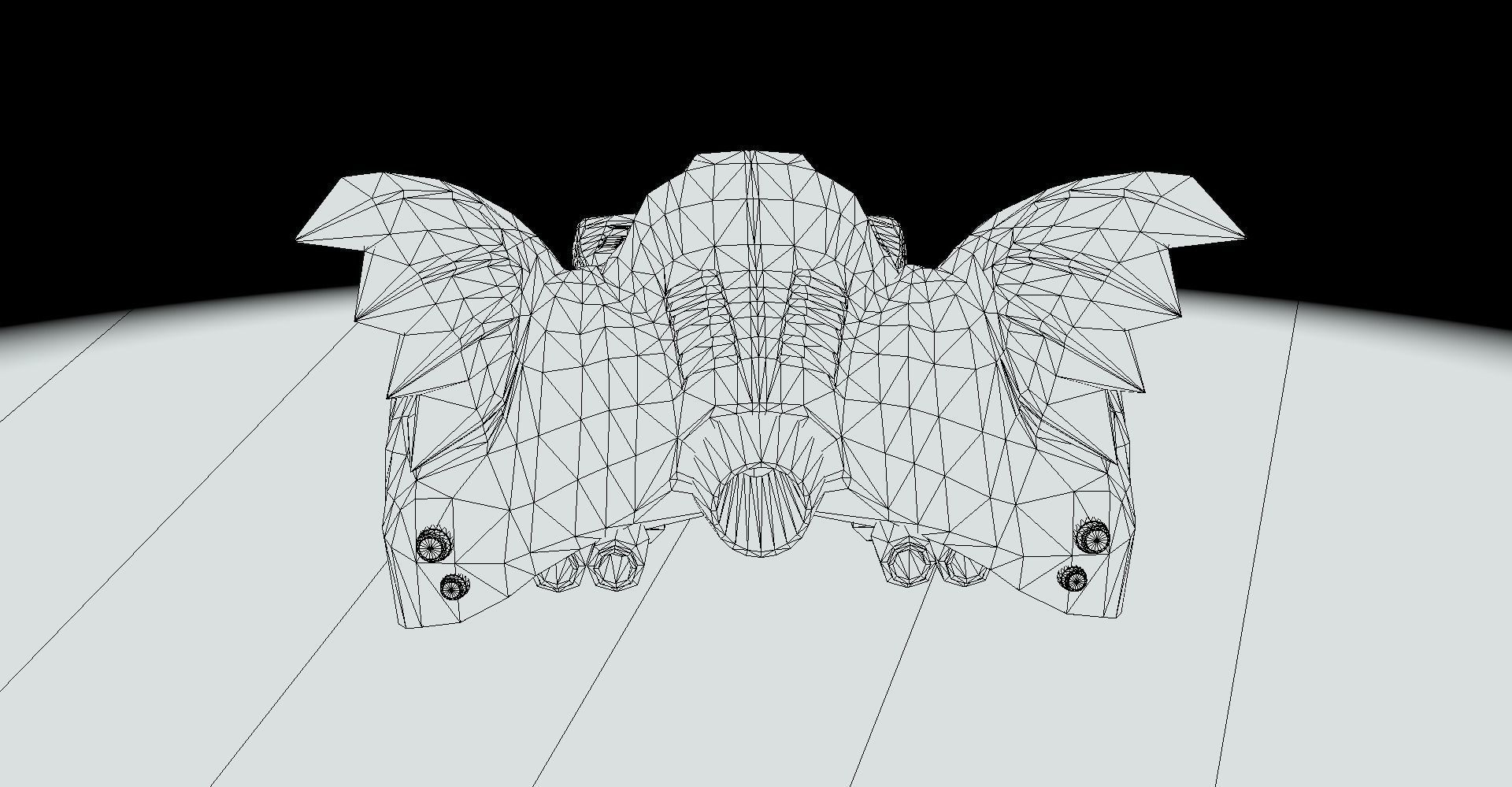 Batmobile 1989 Low-poly 3D model_6