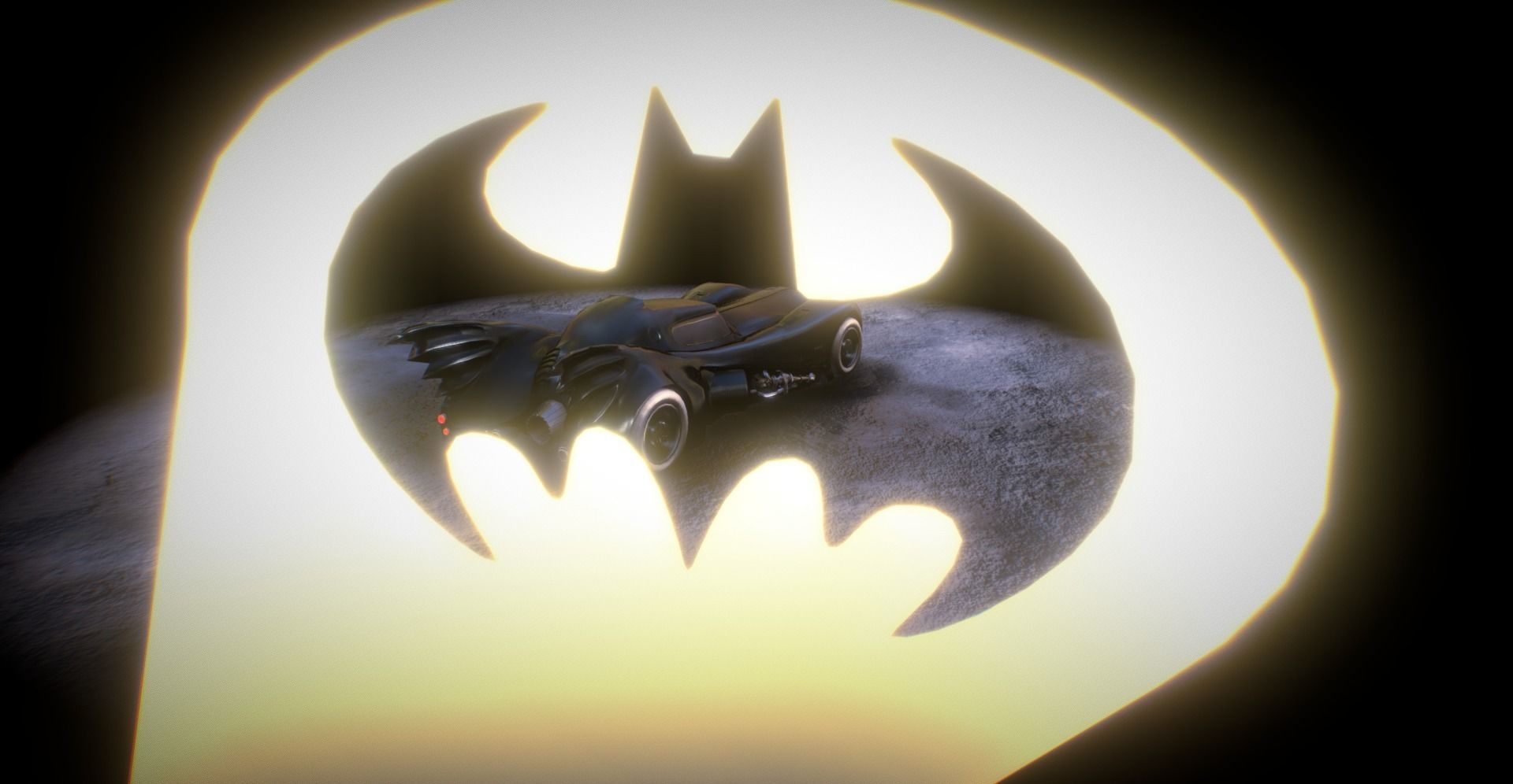 Batmobile 1989 Low-poly 3D model_11