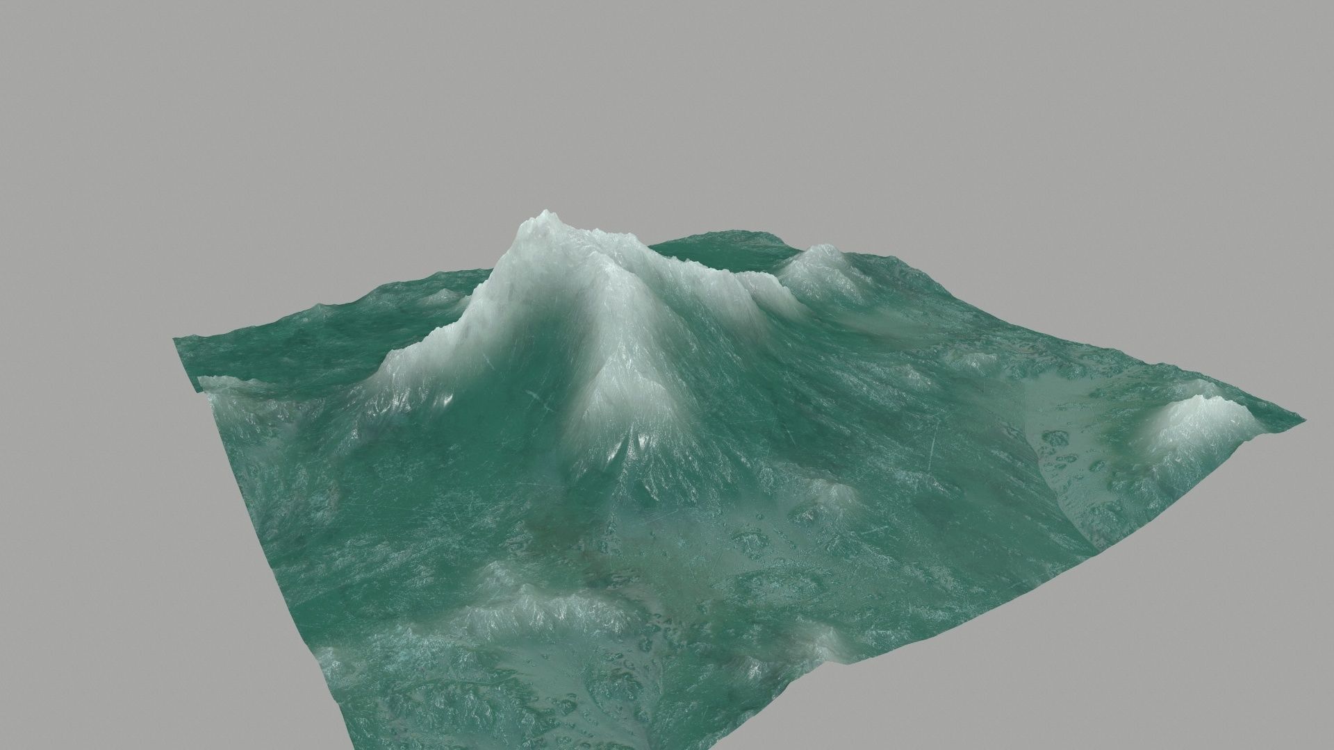 ice Mountain Low-poly 3D model_5