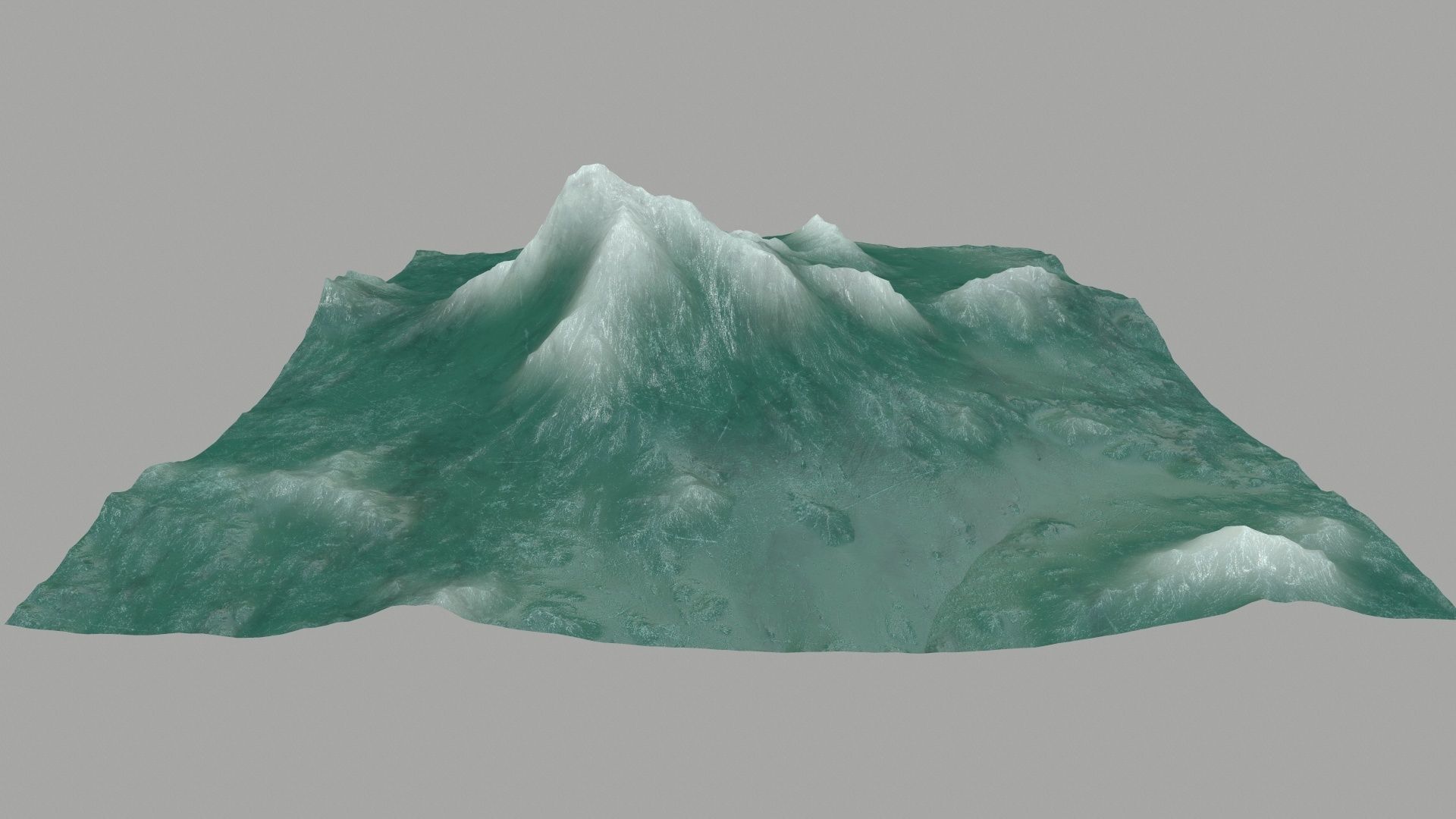 ice Mountain Low-poly 3D model_8