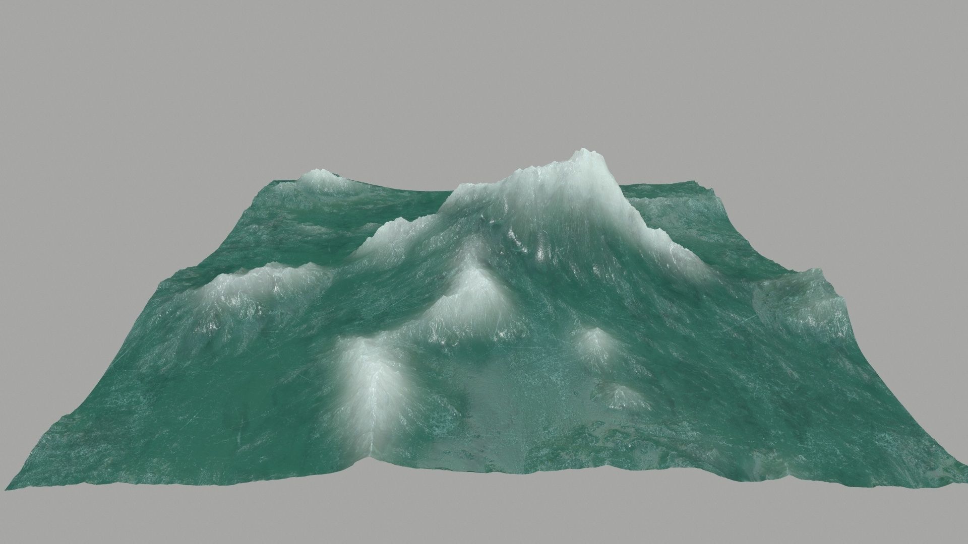 ice Mountain Low-poly 3D model_1