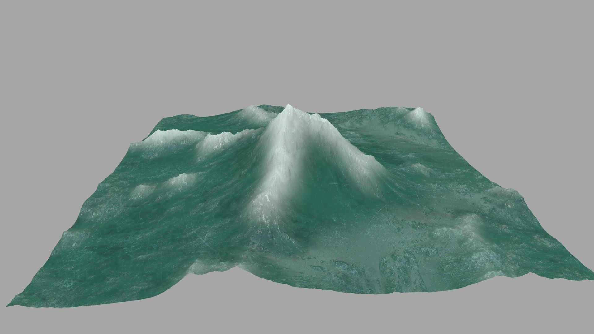 ice Mountain Low-poly 3D model_6