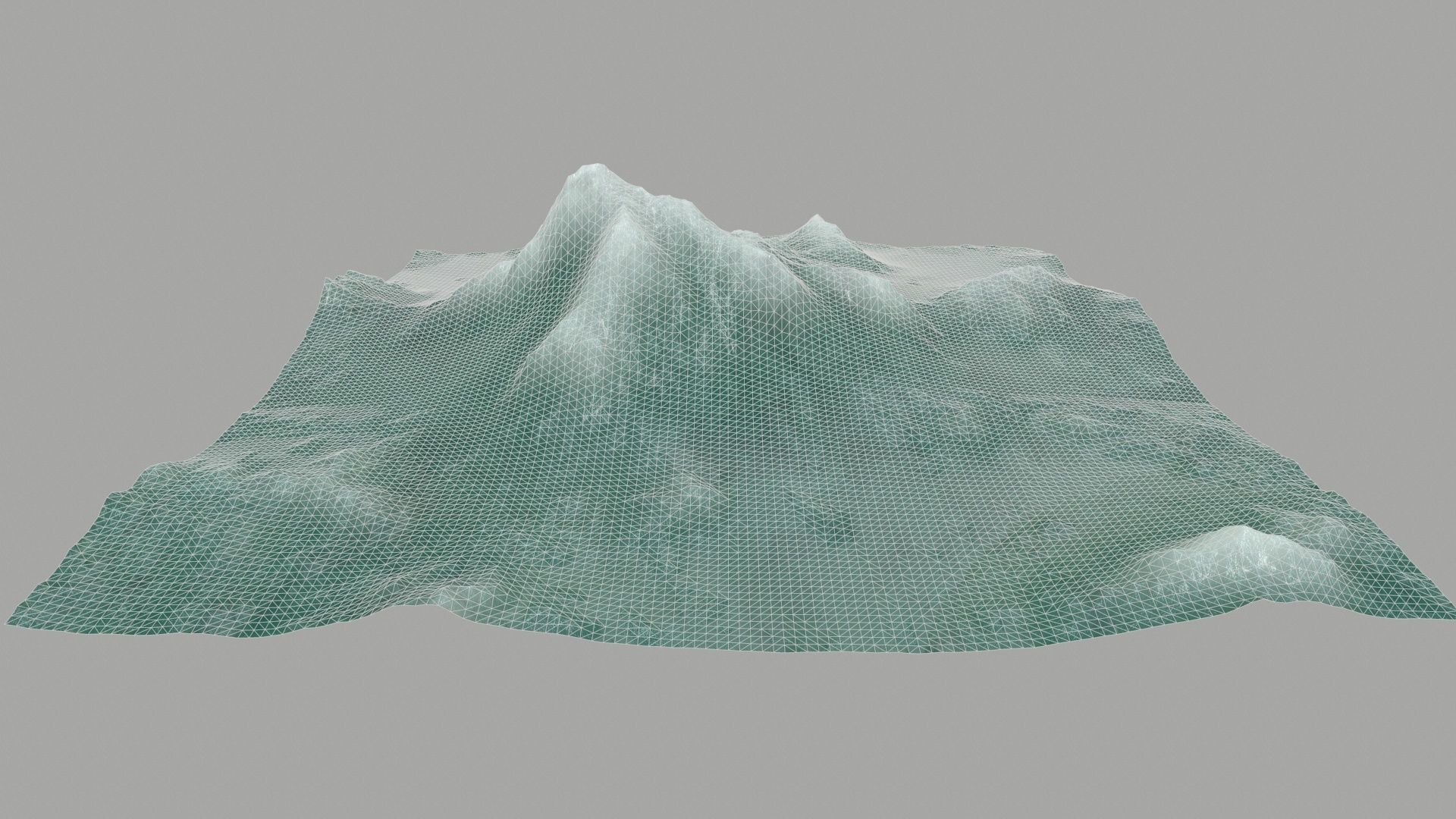 ice Mountain Low-poly 3D model_9