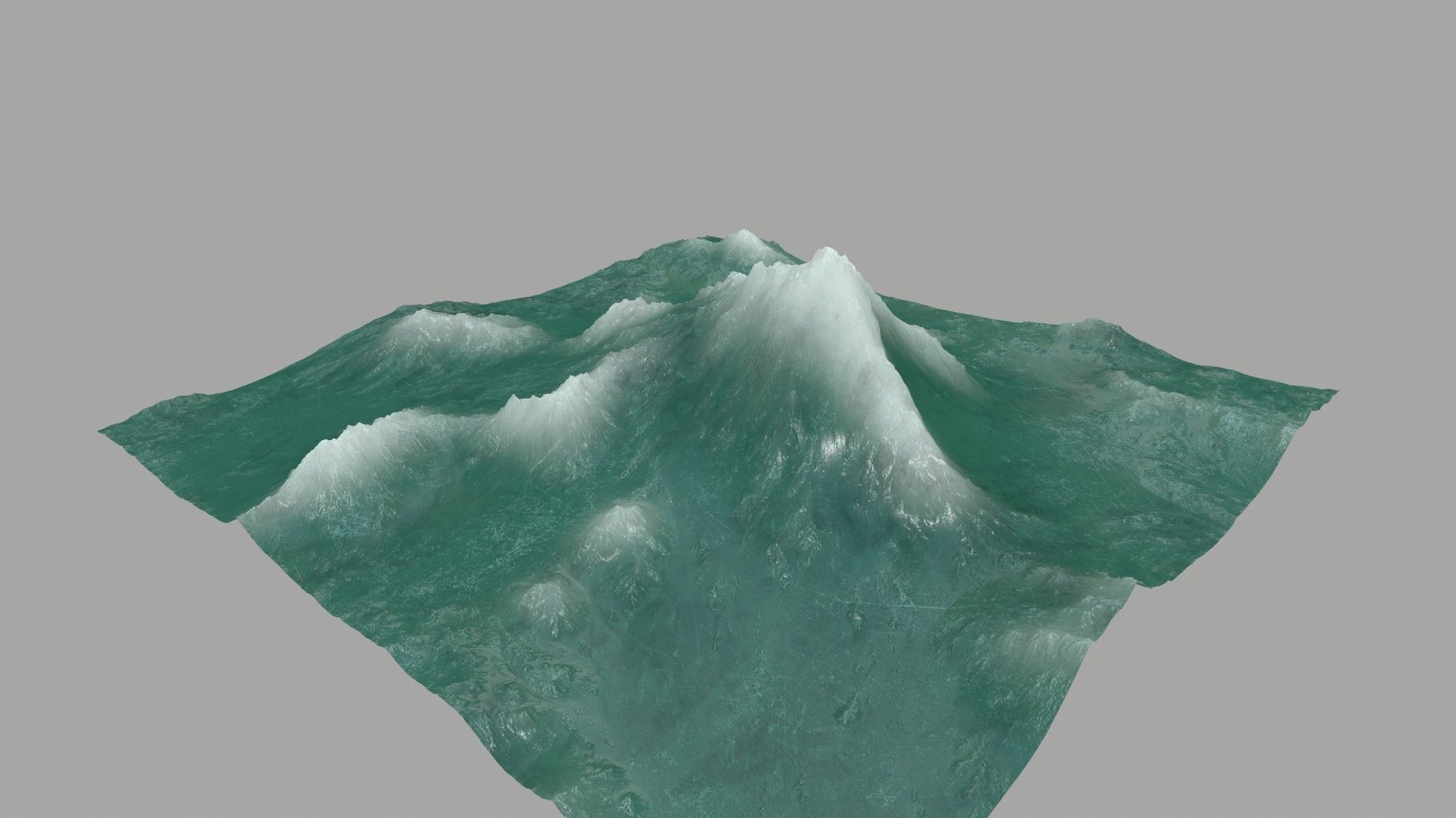 ice Mountain Low-poly 3D model_7