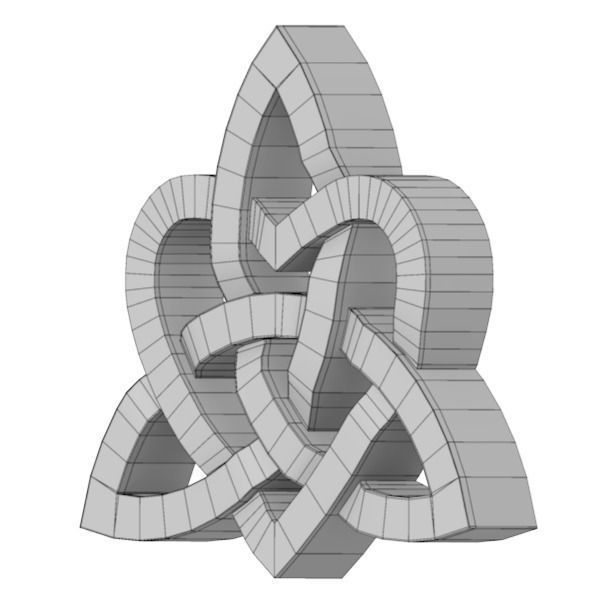 Celtic Heart 3D model_7