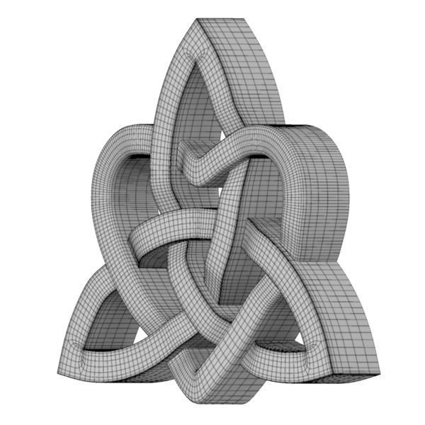 Celtic Heart 3D model_10