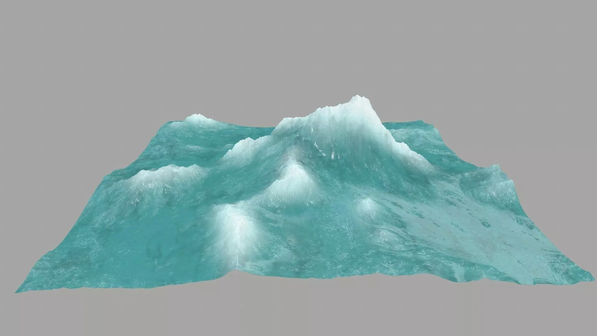 ice Mountain Low-poly 3D model_0