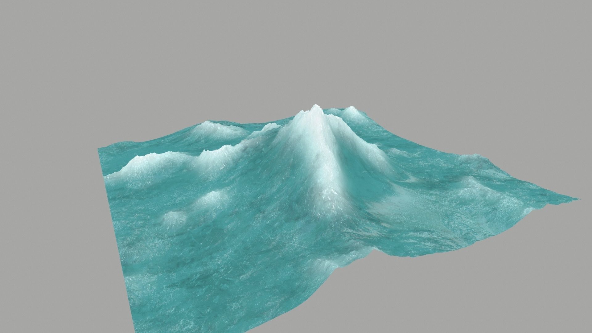 ice Mountain Low-poly 3D model_5