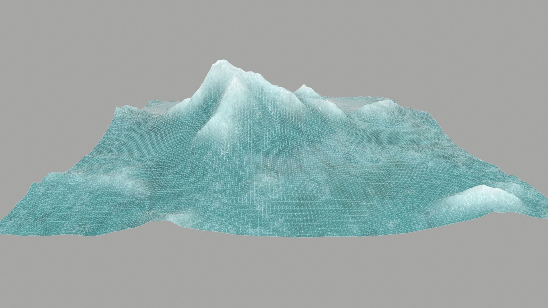ice Mountain Low-poly 3D model_9