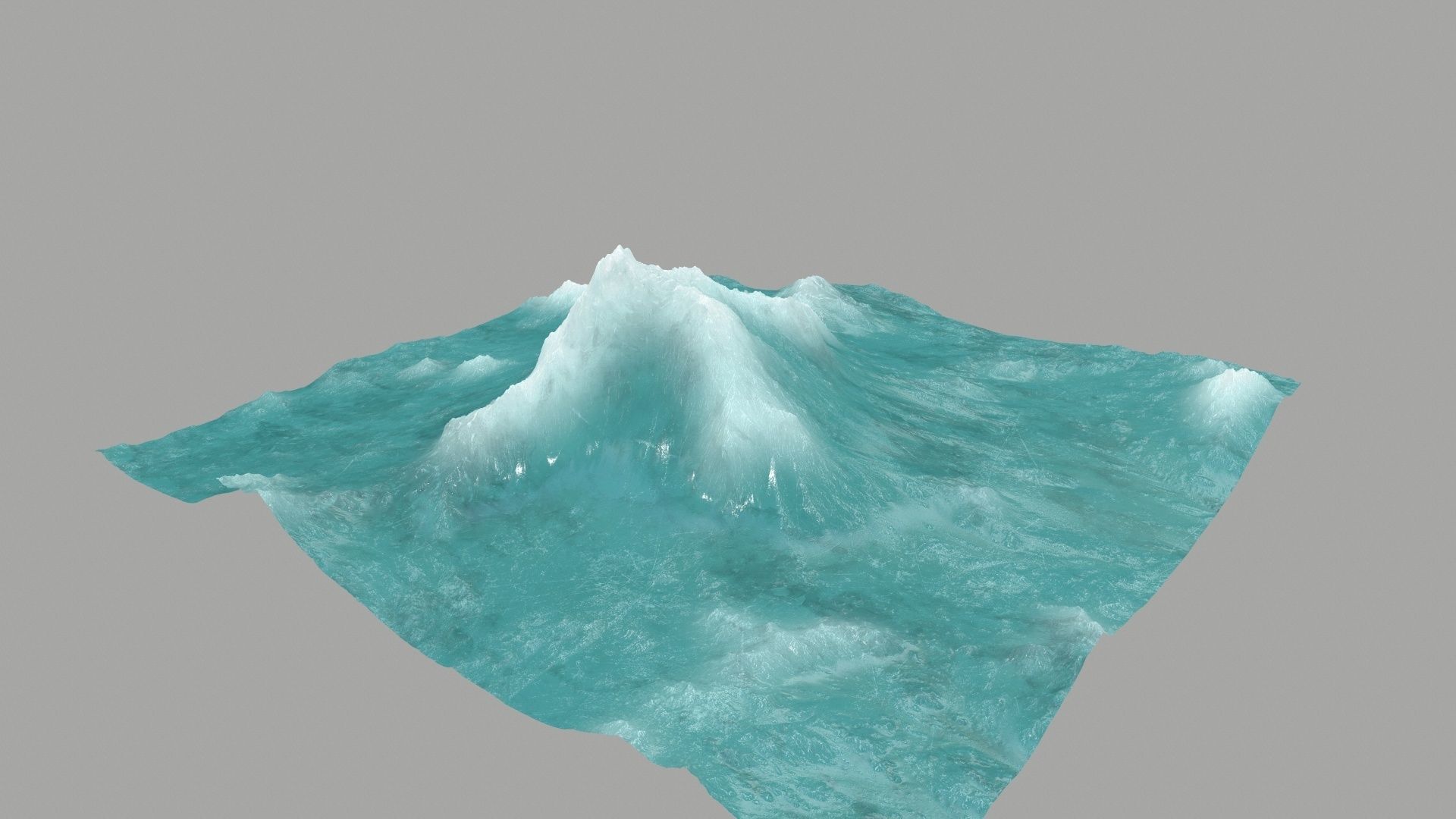 ice Mountain Low-poly 3D model_6