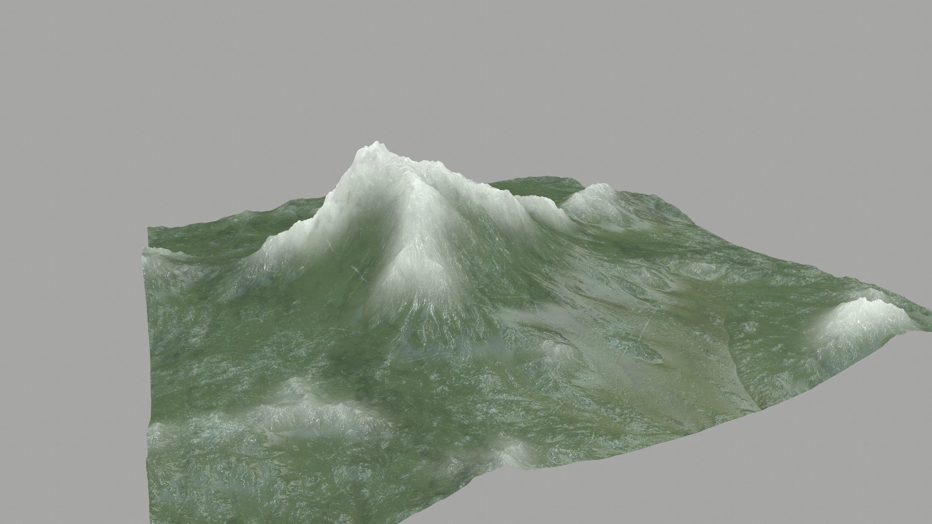 ice Mountain Low-poly 3D model_4