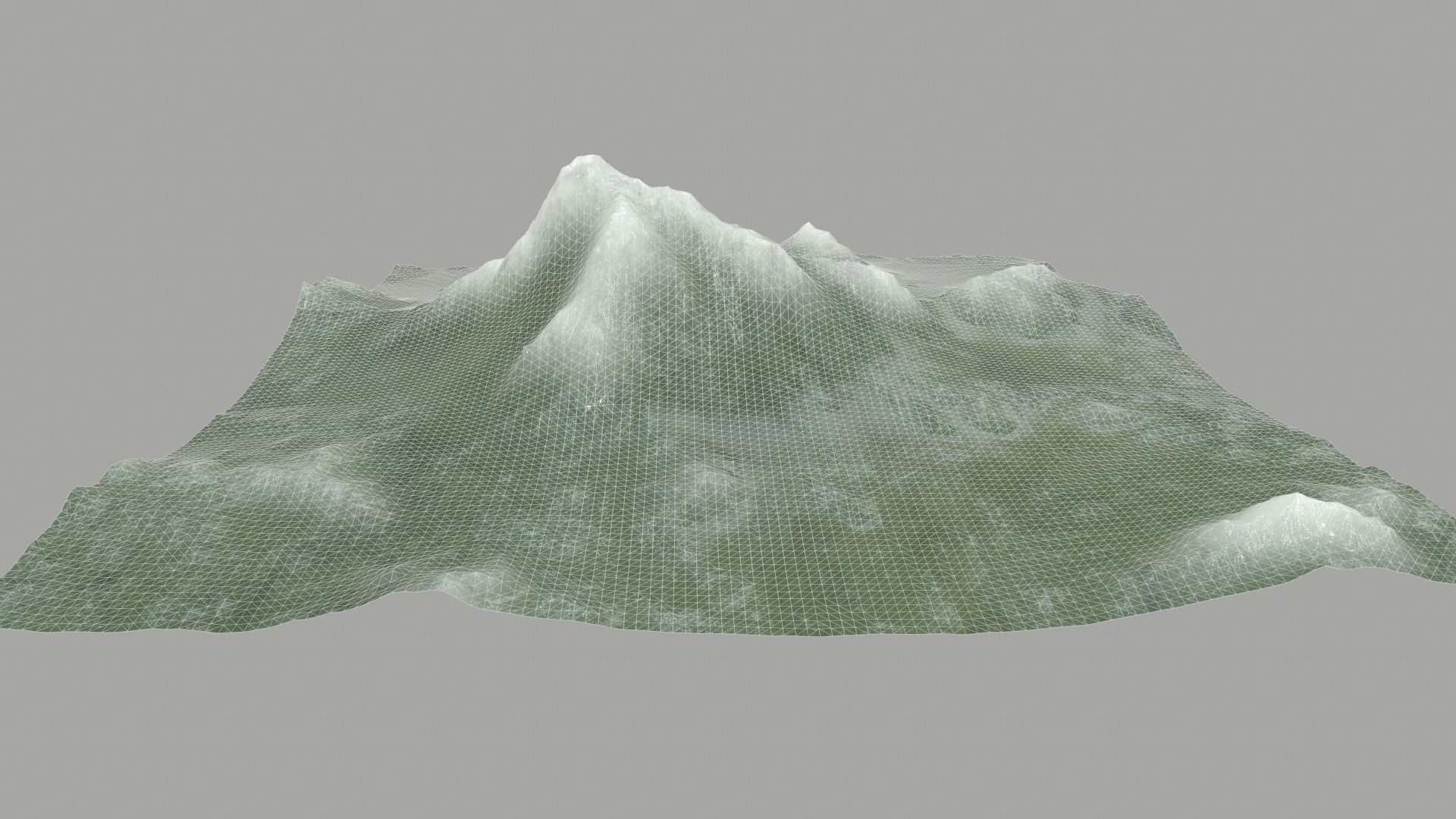 ice Mountain Low-poly 3D model_10
