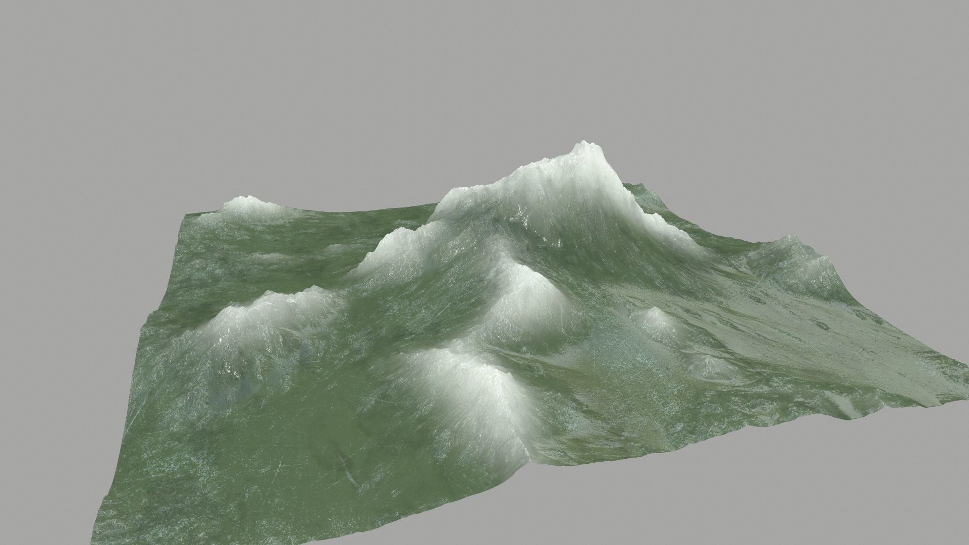 ice Mountain Low-poly 3D model_8