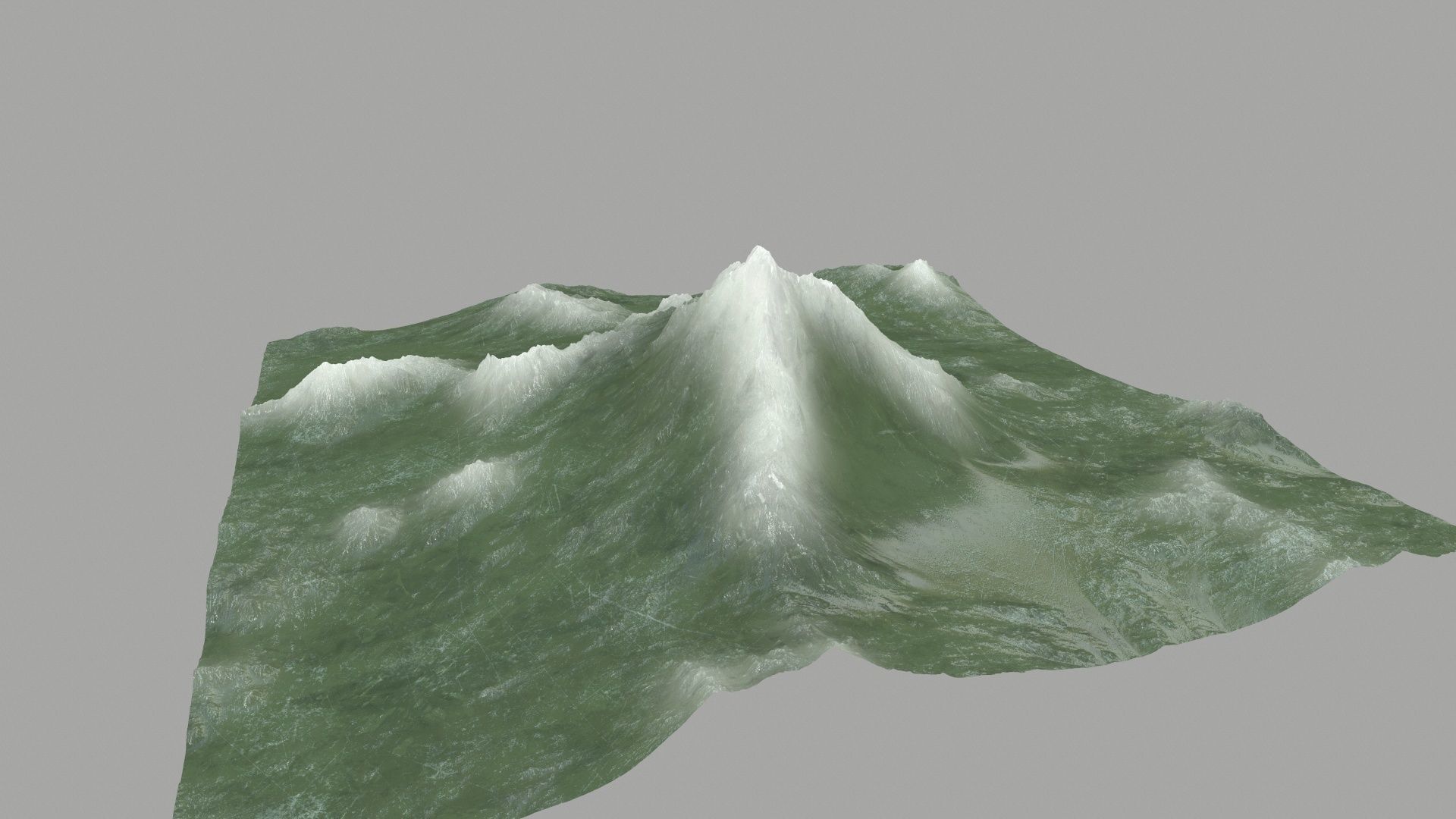 ice Mountain Low-poly 3D model_6