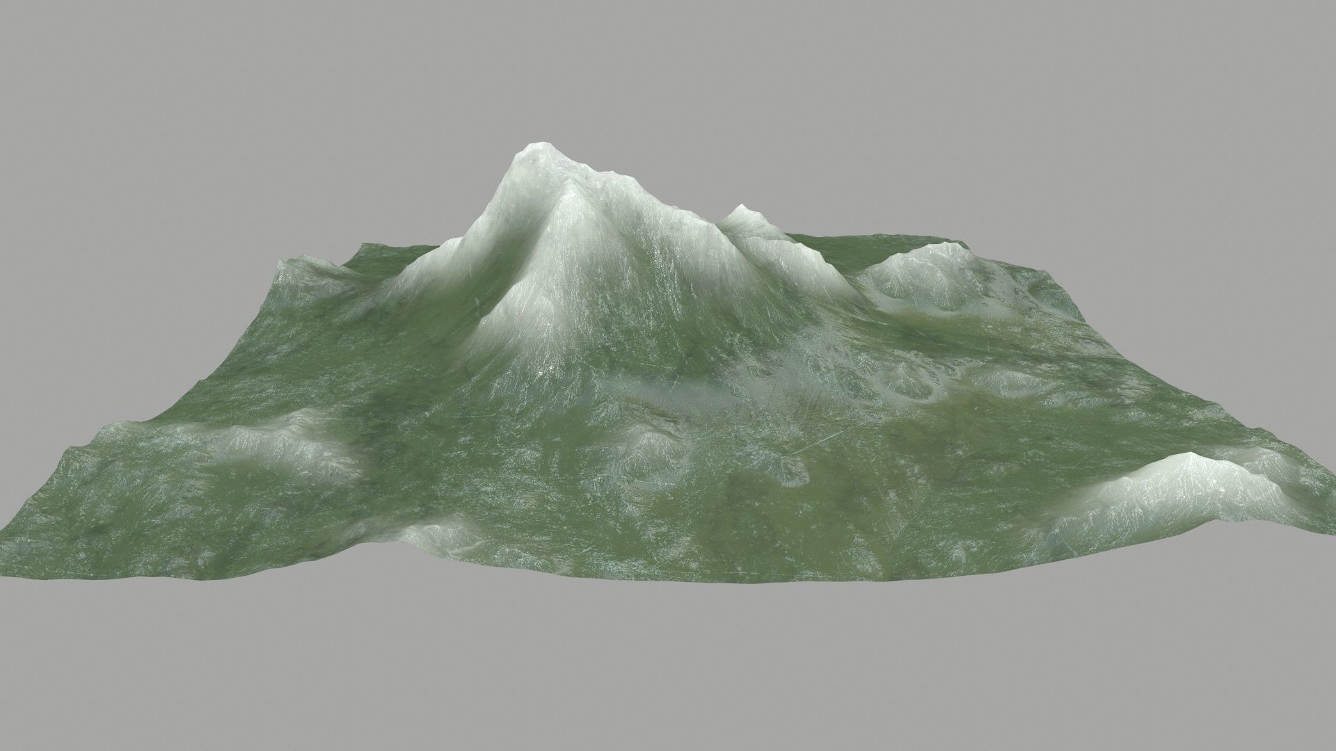 ice Mountain Low-poly 3D model_9