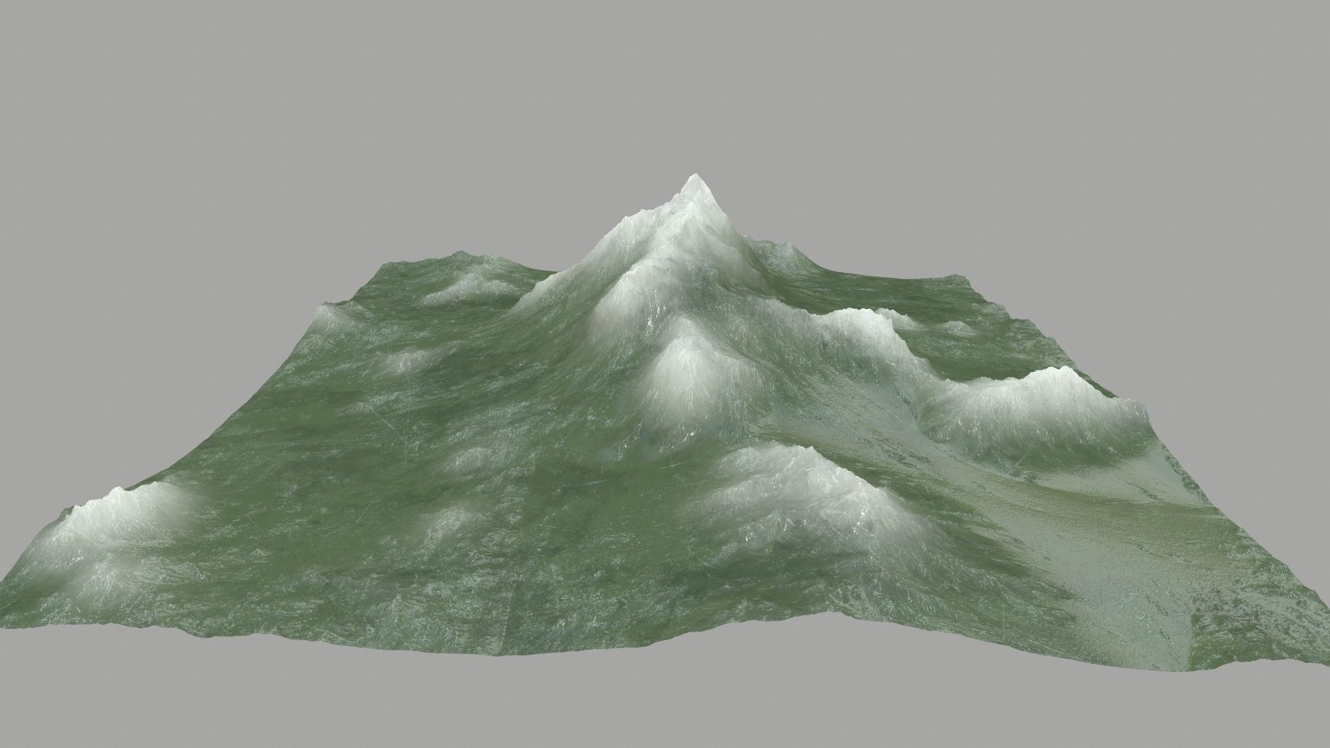 ice Mountain Low-poly 3D model_2