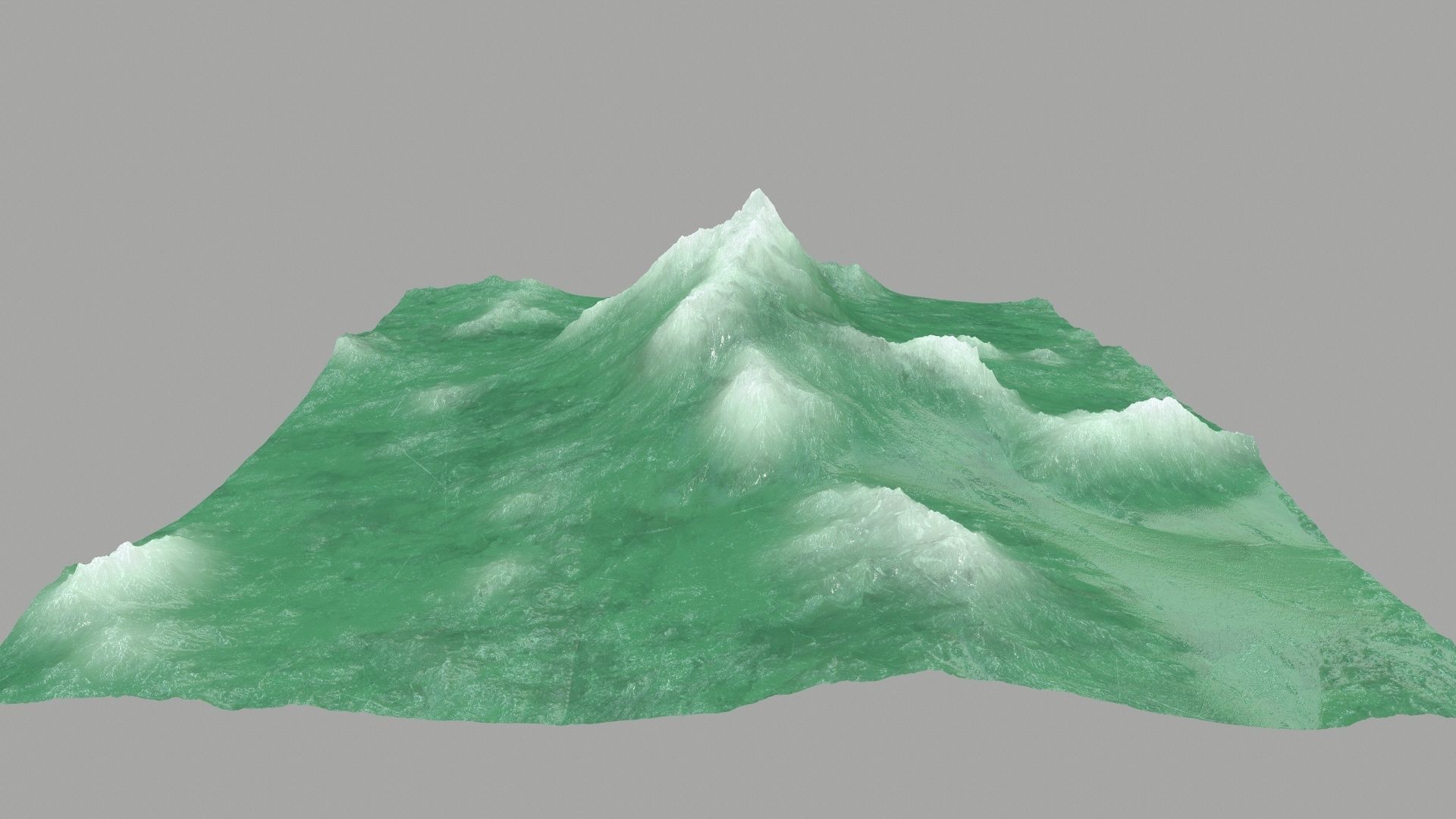 ice Mountain Low-poly 3D model_1
