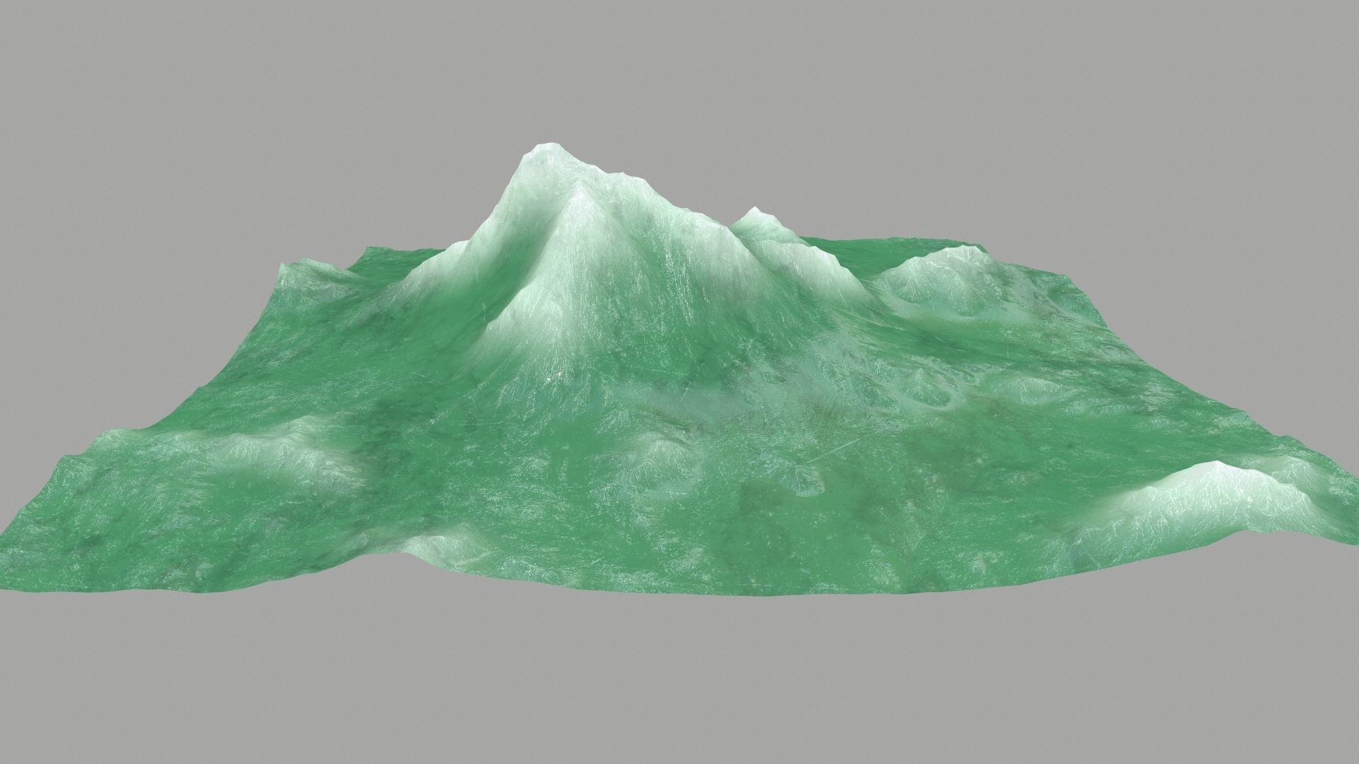 ice Mountain Low-poly 3D model_8