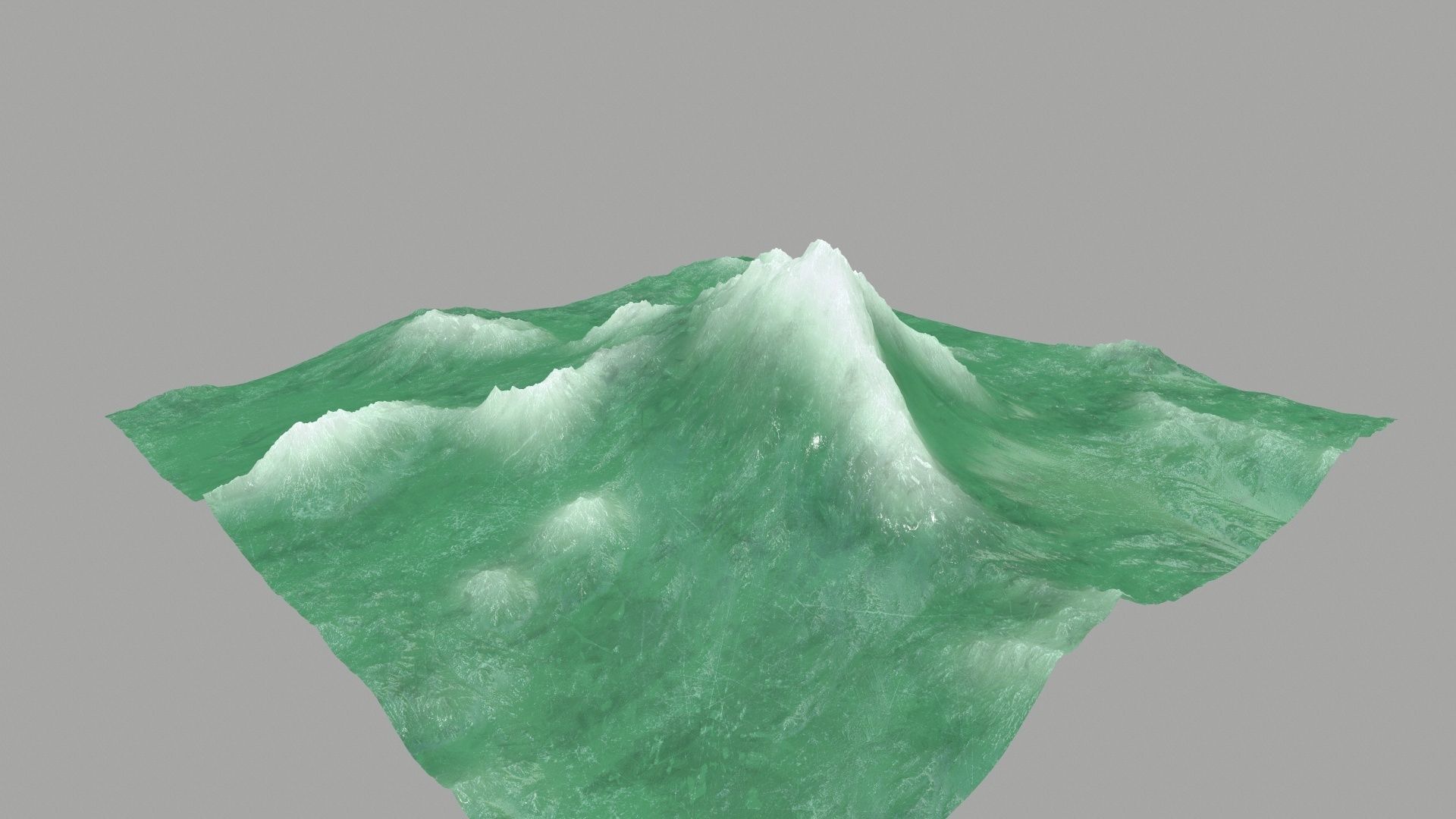 ice Mountain Low-poly 3D model_6