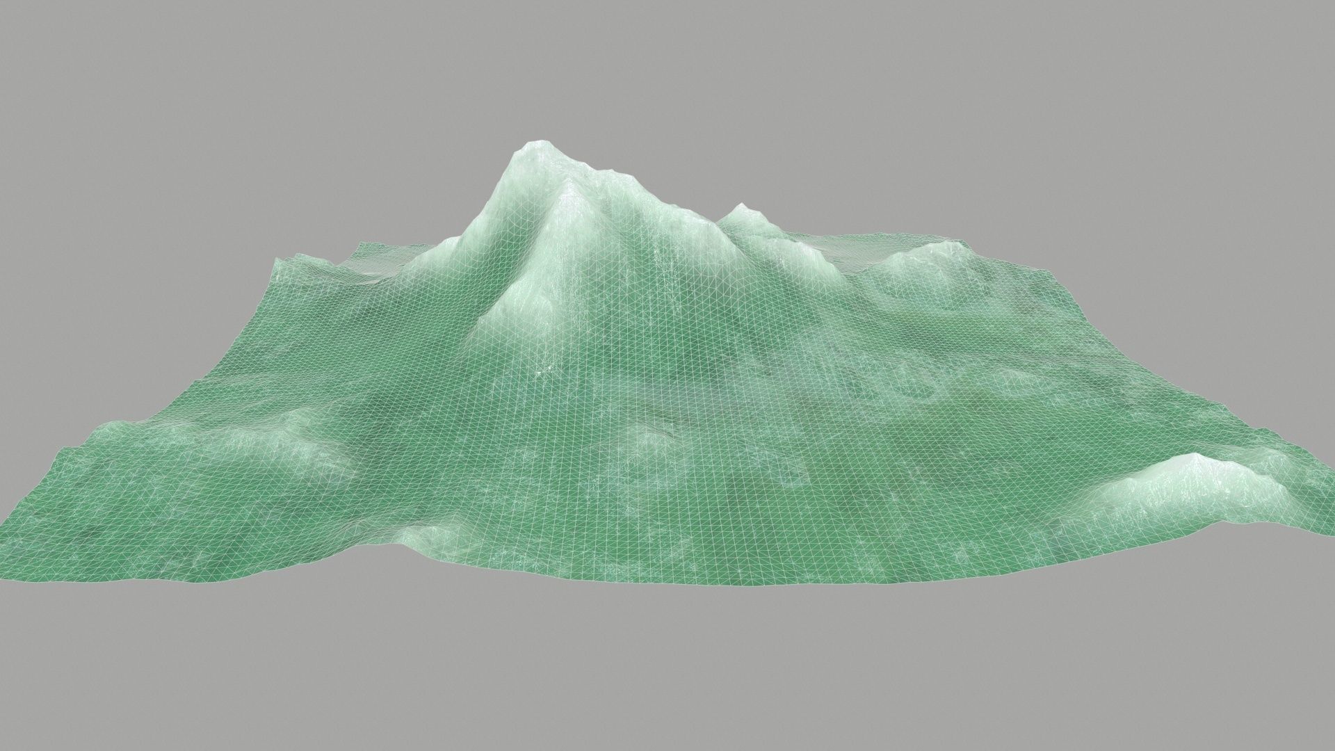 ice Mountain Low-poly 3D model_7