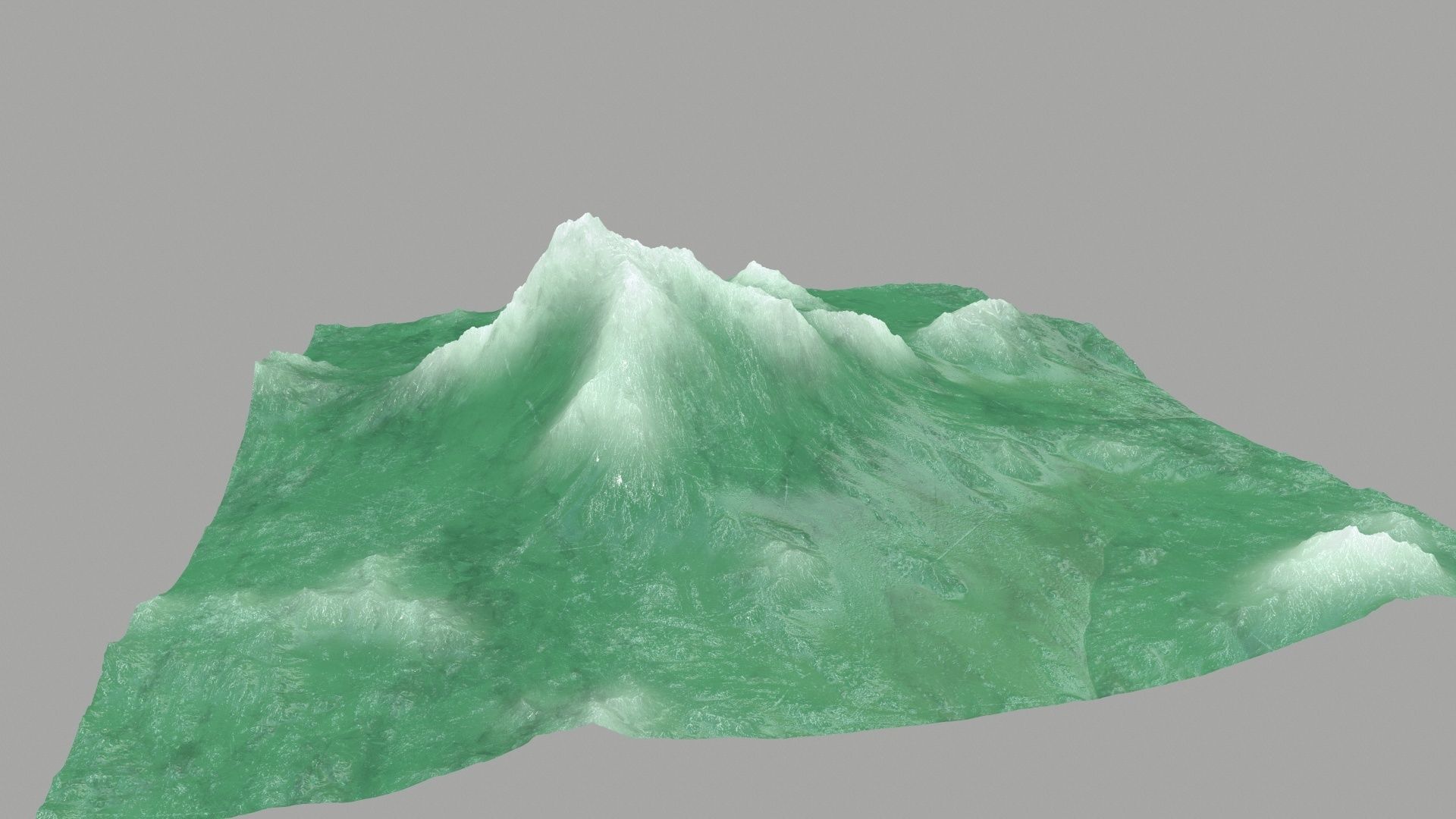 ice Mountain Low-poly 3D model_5