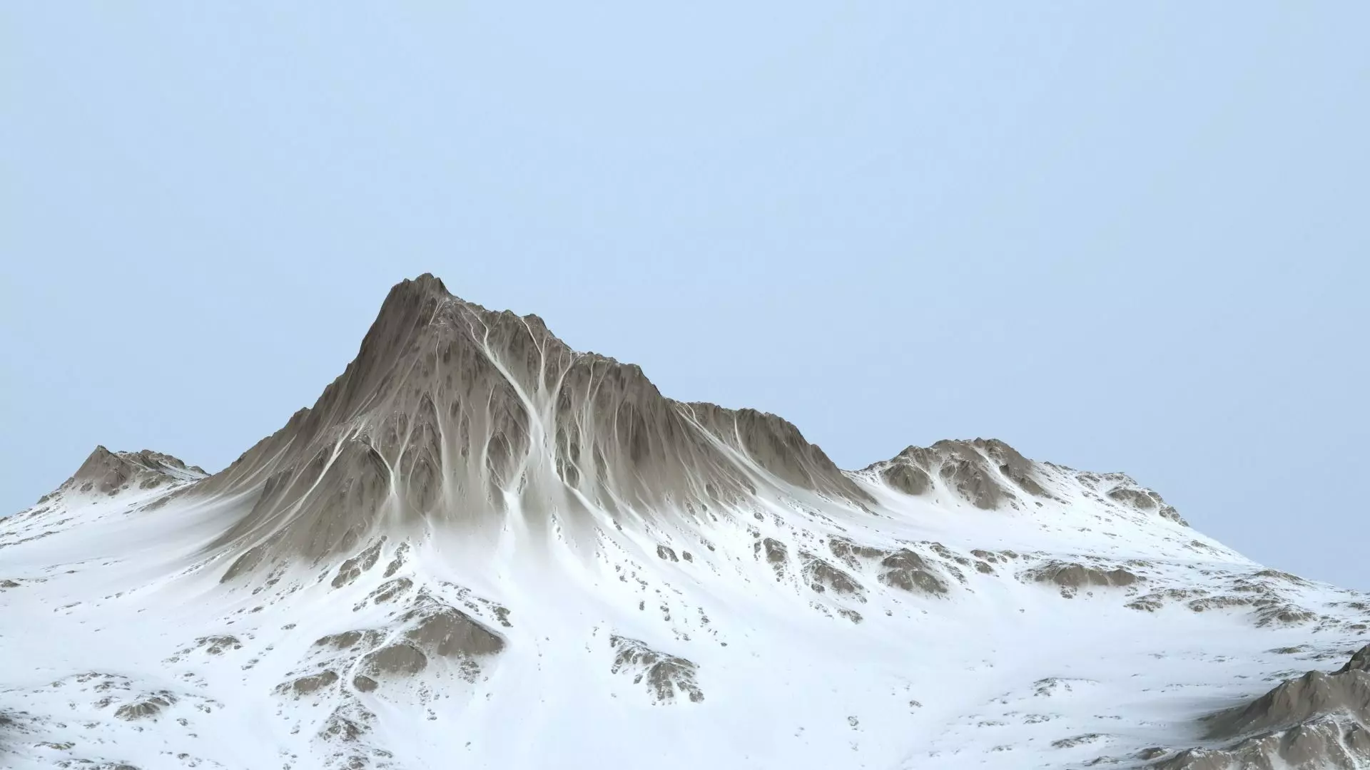 Snow Mountain Low-poly 3D model