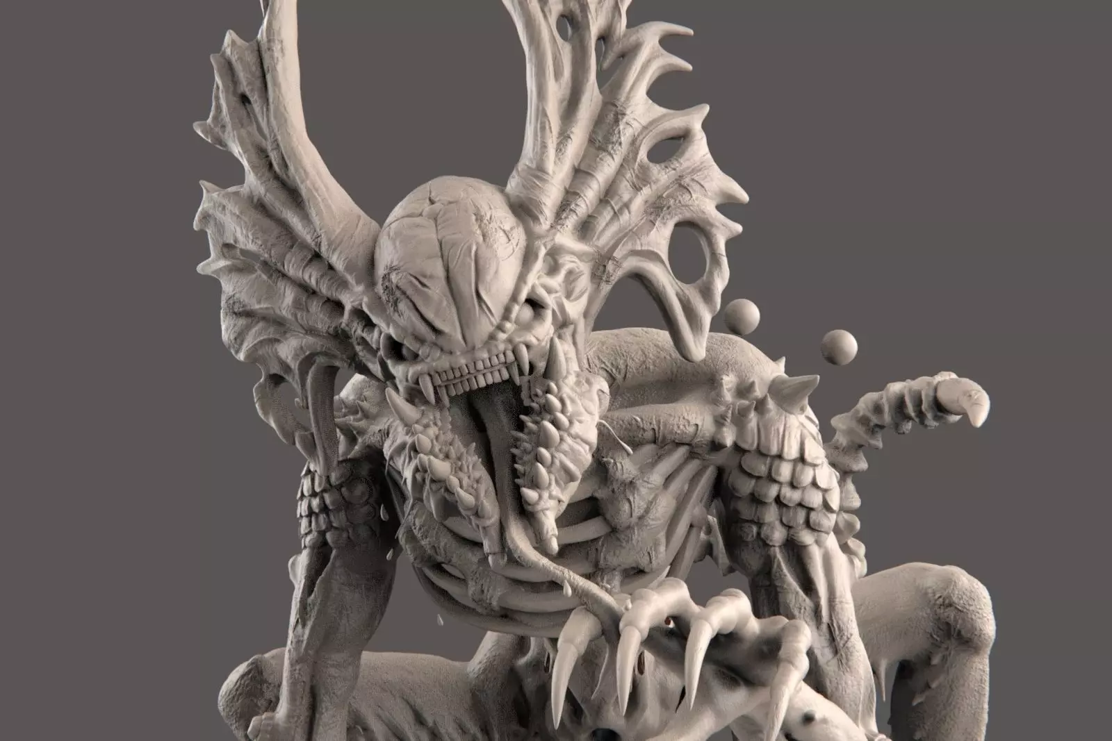 The Hunter - Alien Creature  3D print model_0