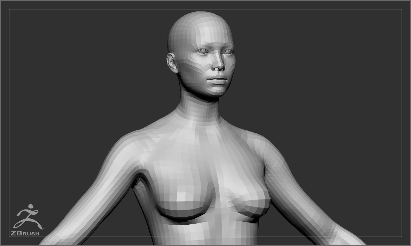 Average Body Low Poly Basemesh Collection _19