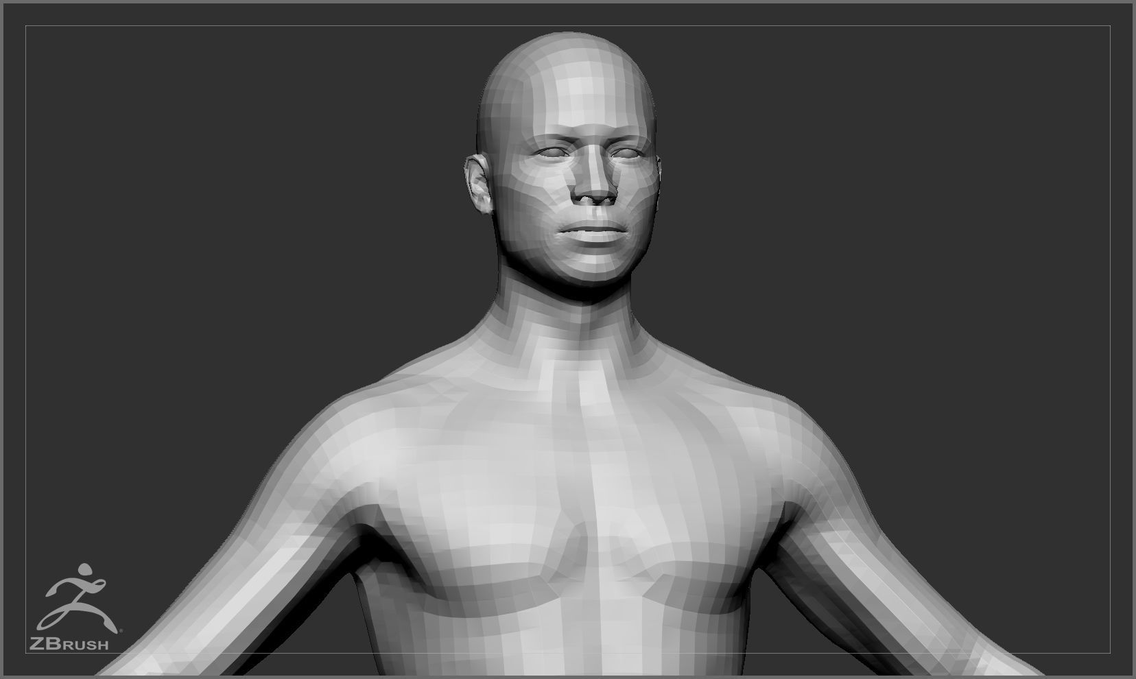 Average Body Low Poly Basemesh Collection _5