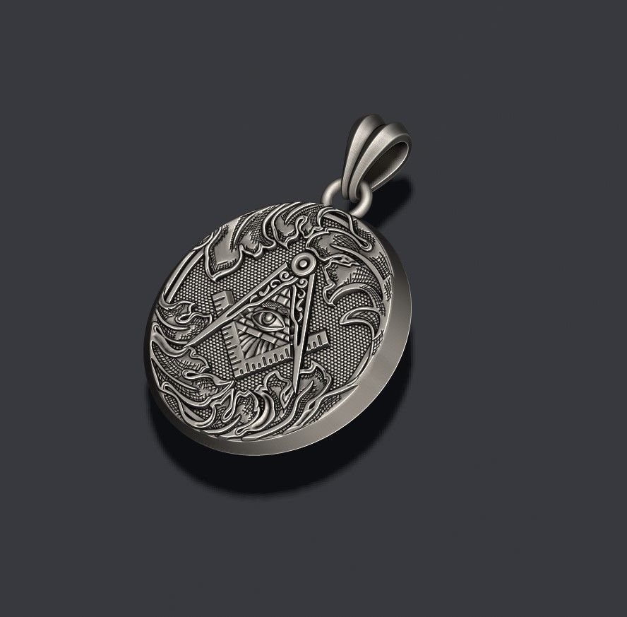 mason pendant 3D print model_6