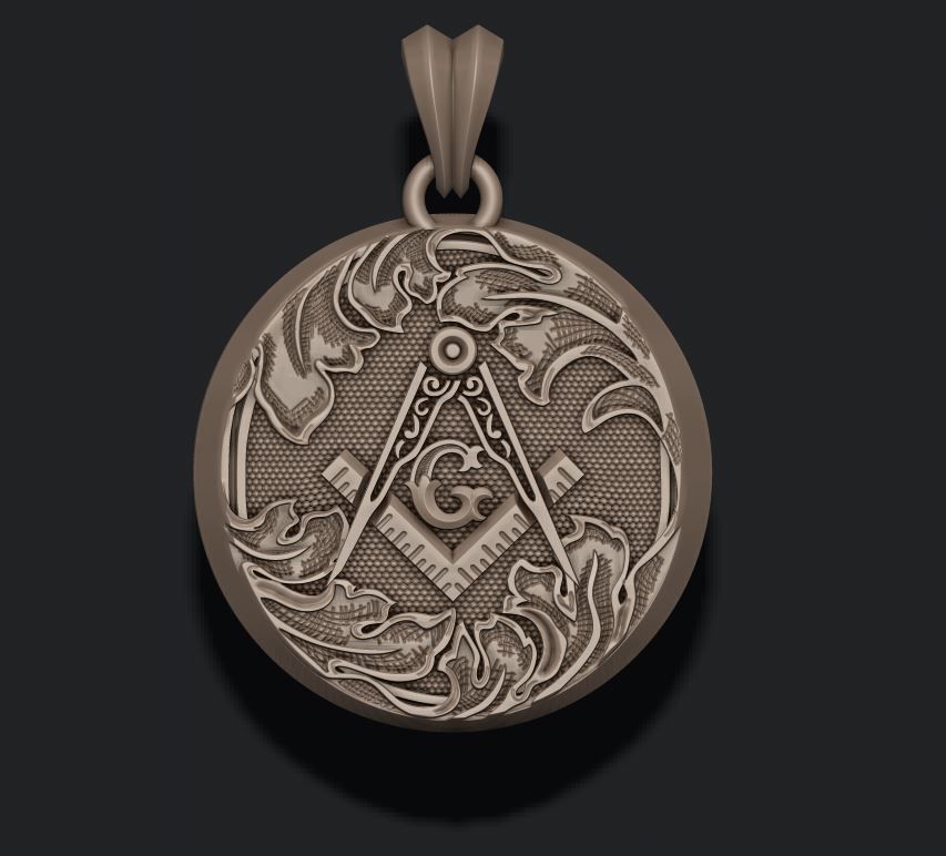 mason pendant 3D print model_5