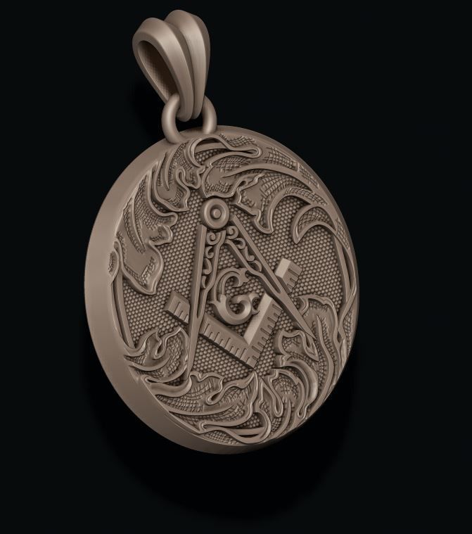 mason pendant 3D print model_3