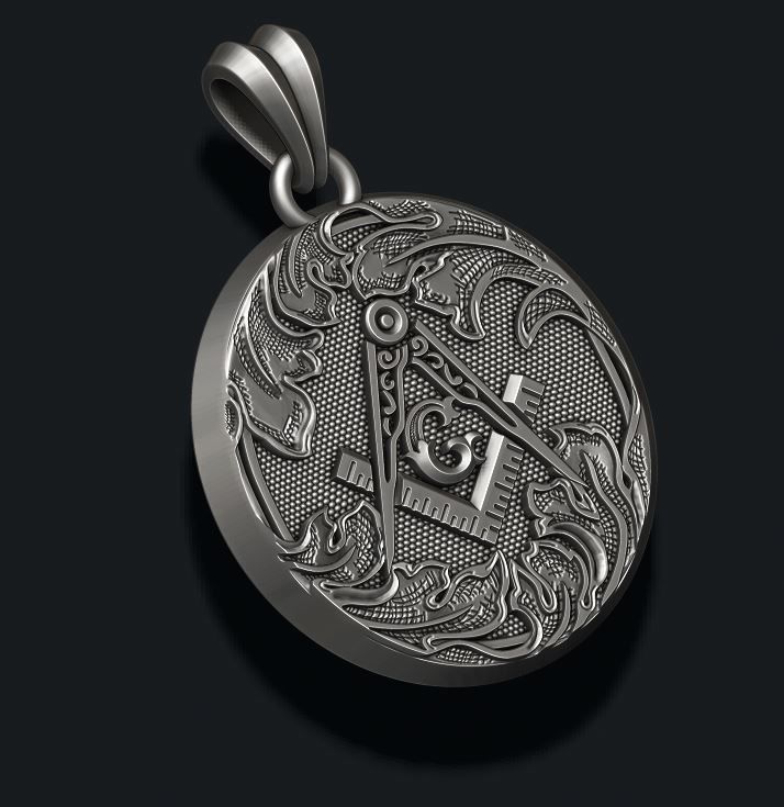 mason pendant 3D print model_4