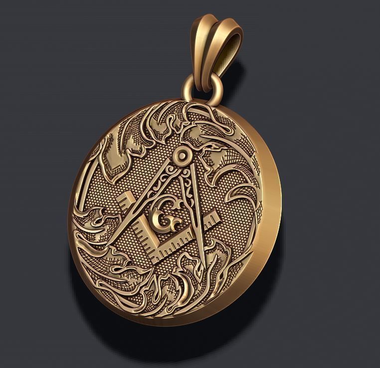 mason pendant 3D print model_2