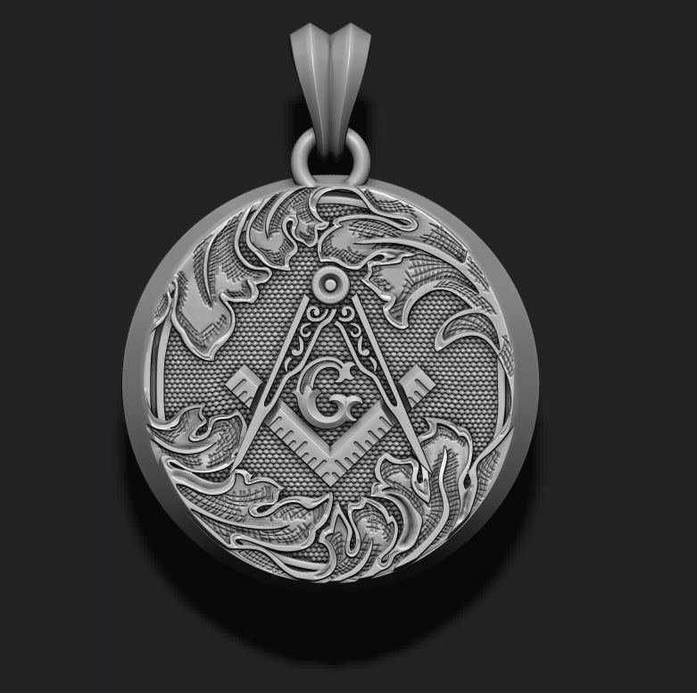 mason pendant 3D print model_1