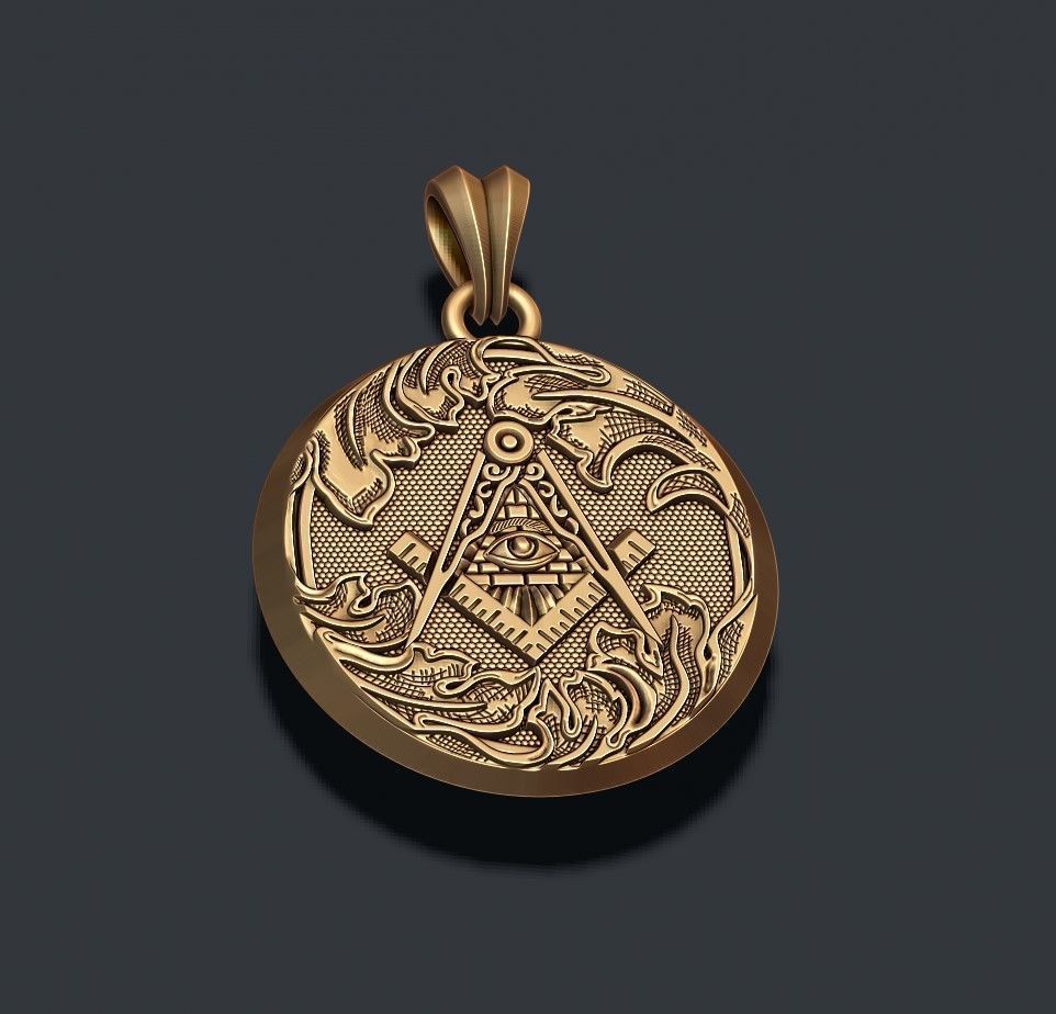 mason pendant 3D print model_7