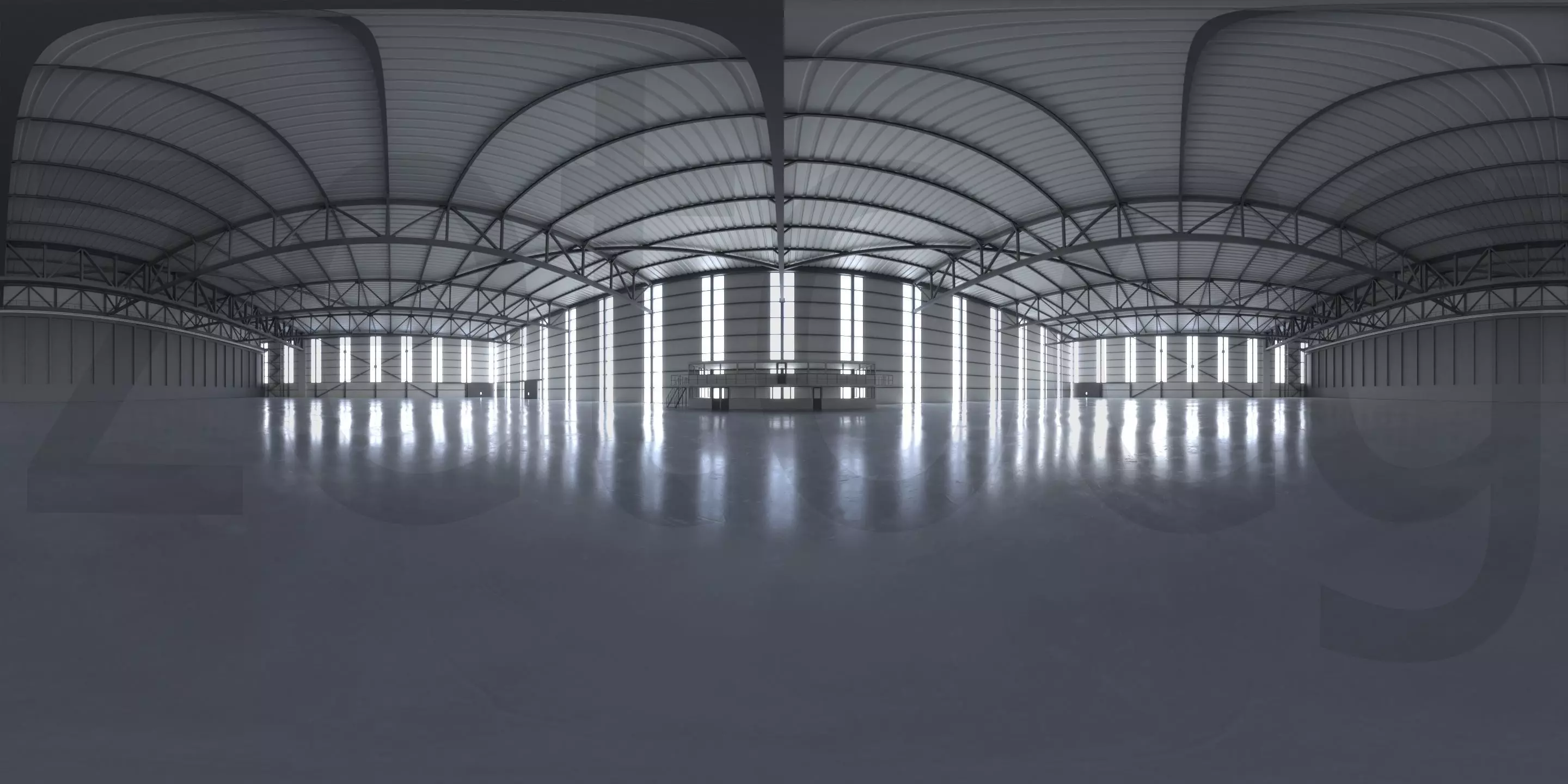 HDRI - Airplane Hangar Interior 2  Texture_0