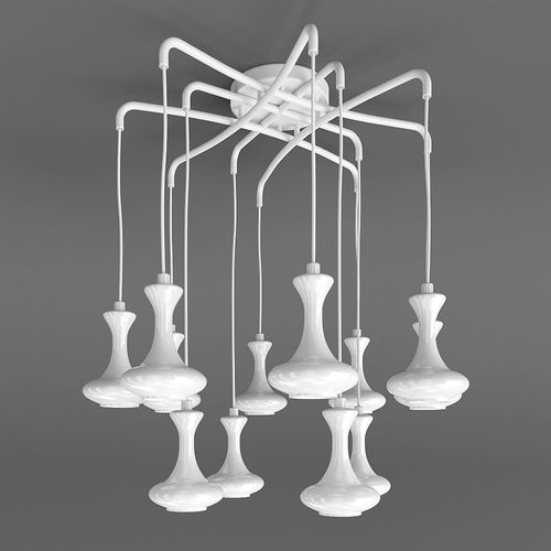 Hanging chandelier Favourite 1722-12P Leo 3D model