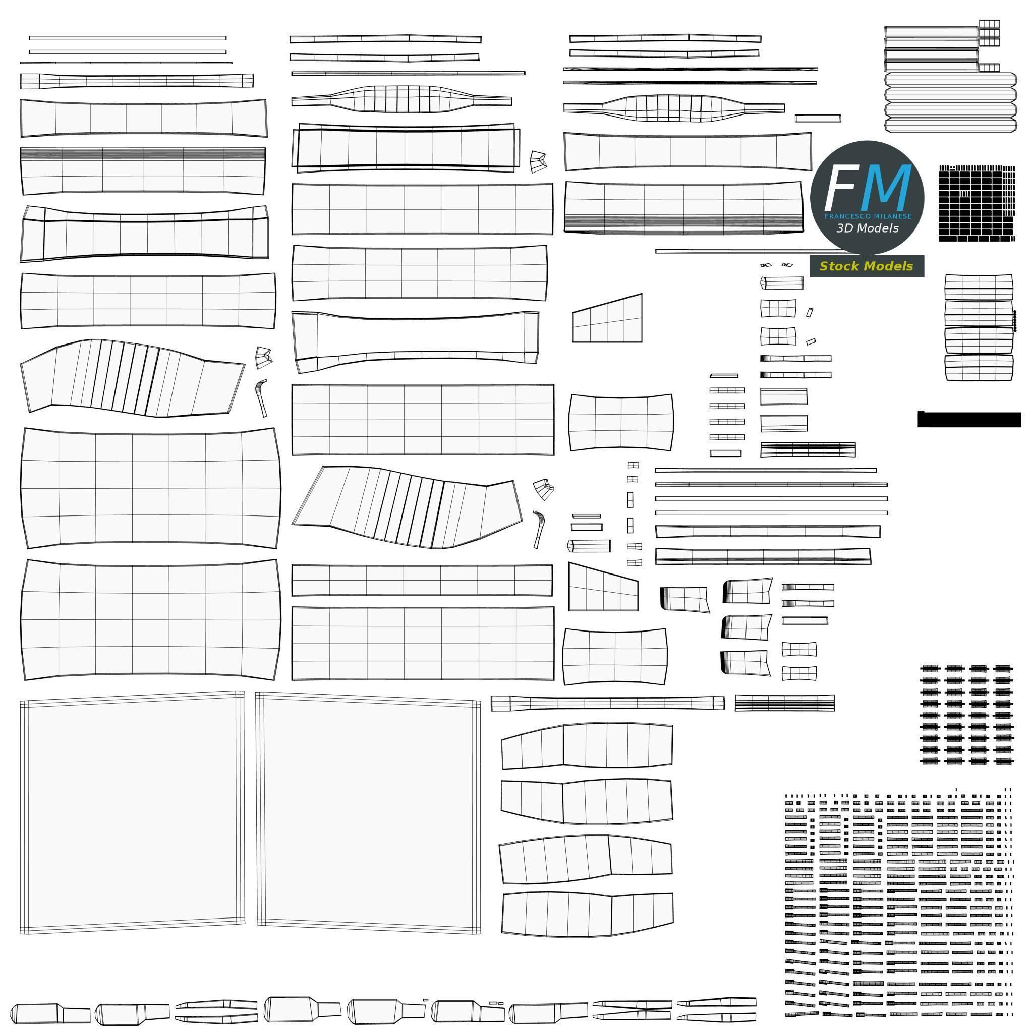Open vertical piano 3D model_13