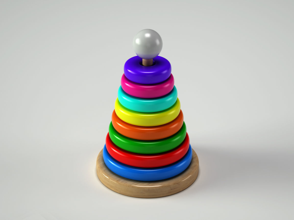 Toys Collection colorful toy stacking tower _3