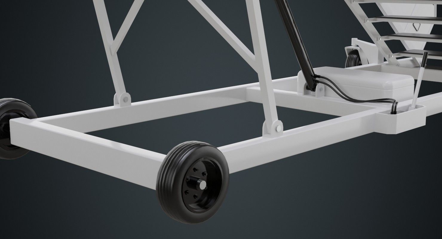 Airplane Stairs 1A Low-poly 3D model_5