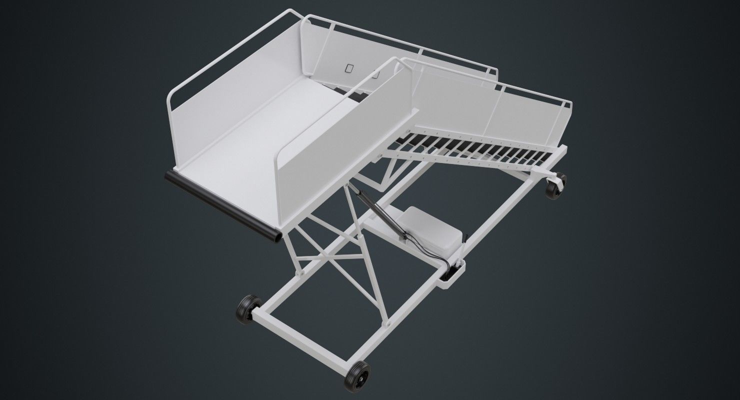 Airplane Stairs 1A Low-poly 3D model_2