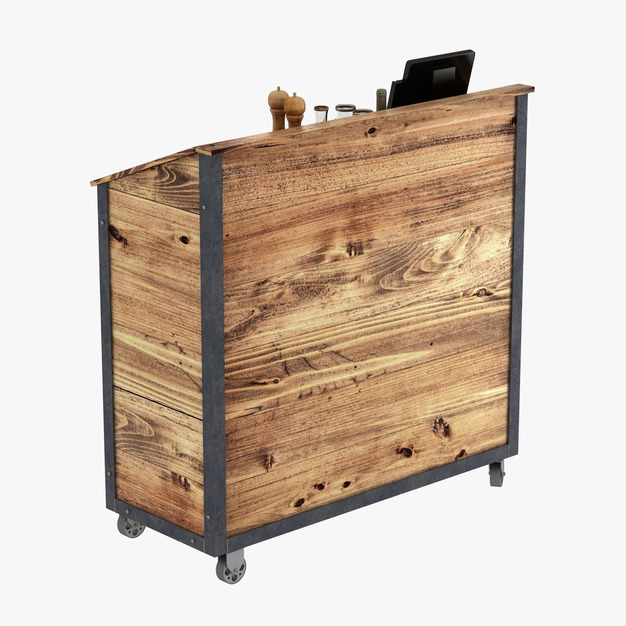 Waiter station in loft style 3D model_1